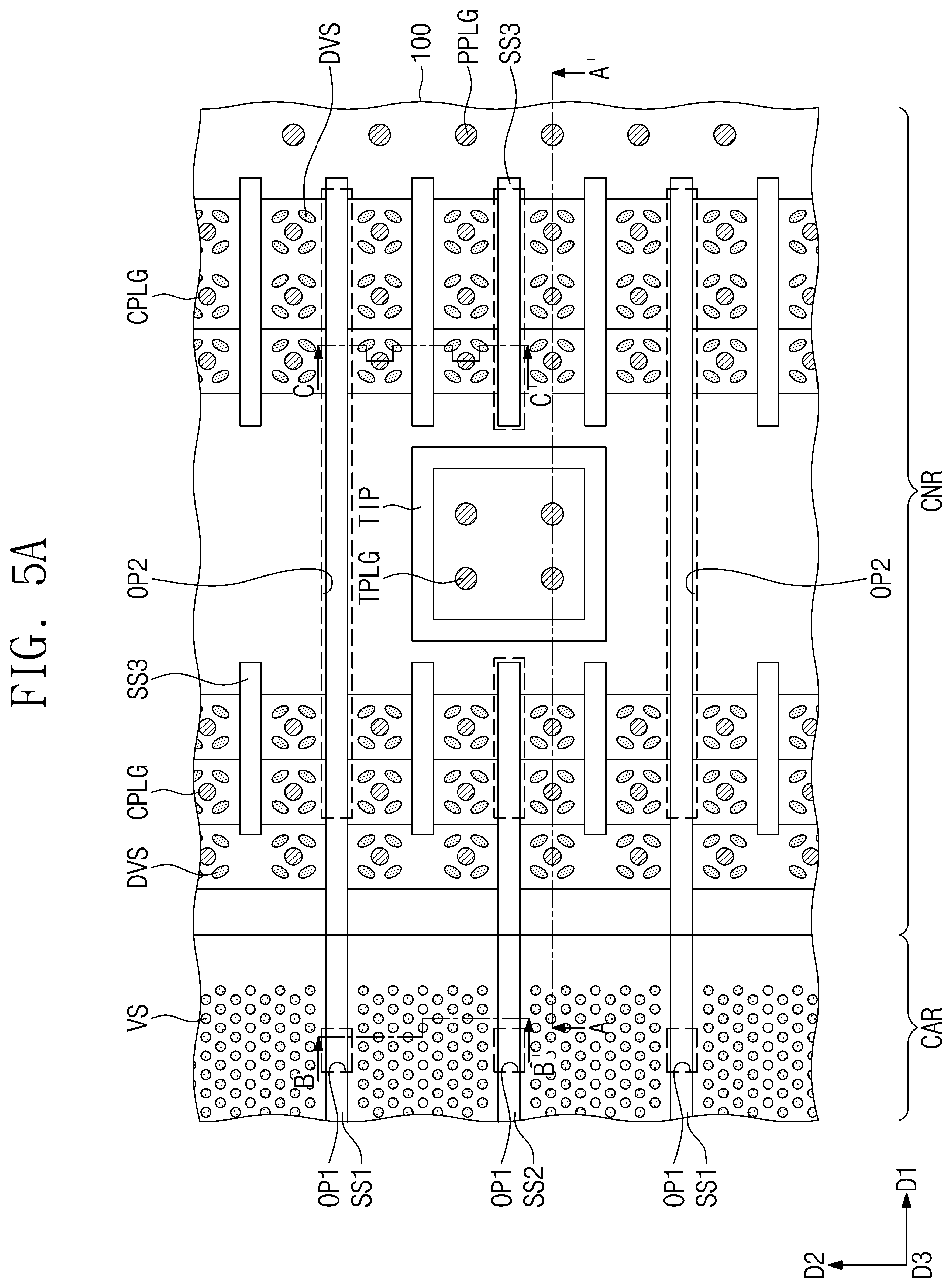 Patent US12581930 Figure 5 – Semiconductor device including electrodes each having a pad part and electronic system including the same
