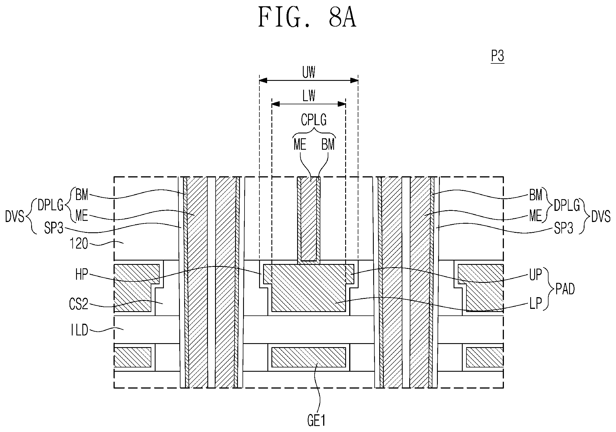 Patent US12581930 Figure 12 – Semiconductor device including electrodes each having a pad part and electronic system including the same