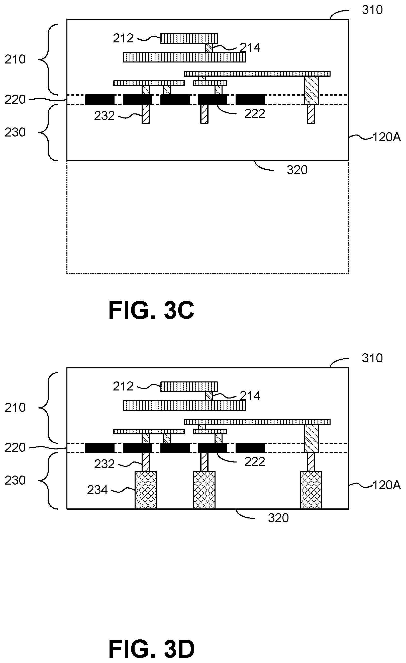 Patent US12581933 Figure 8 – Power routing for 2.5D or 3D integrated circuits including a buried power rail and interposer with power delivery network