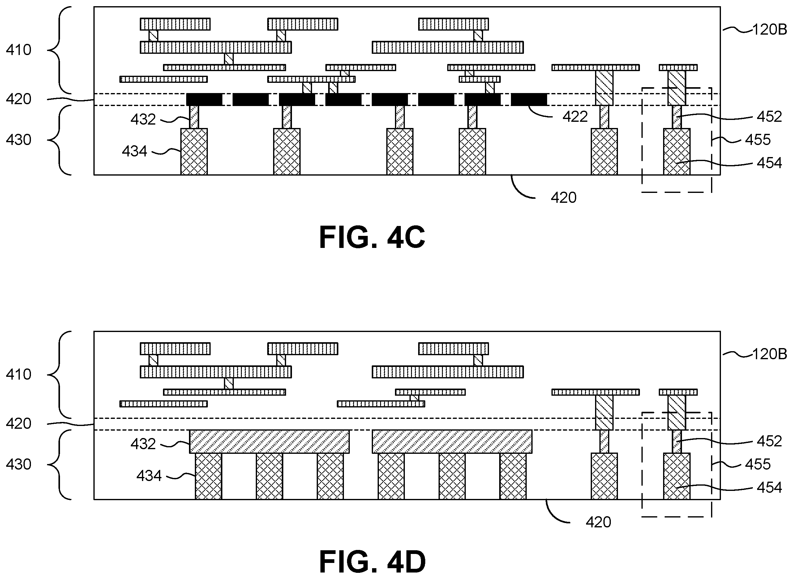 Patent US12581933 Figure 12 – Power routing for 2.5D or 3D integrated circuits including a buried power rail and interposer with power delivery network