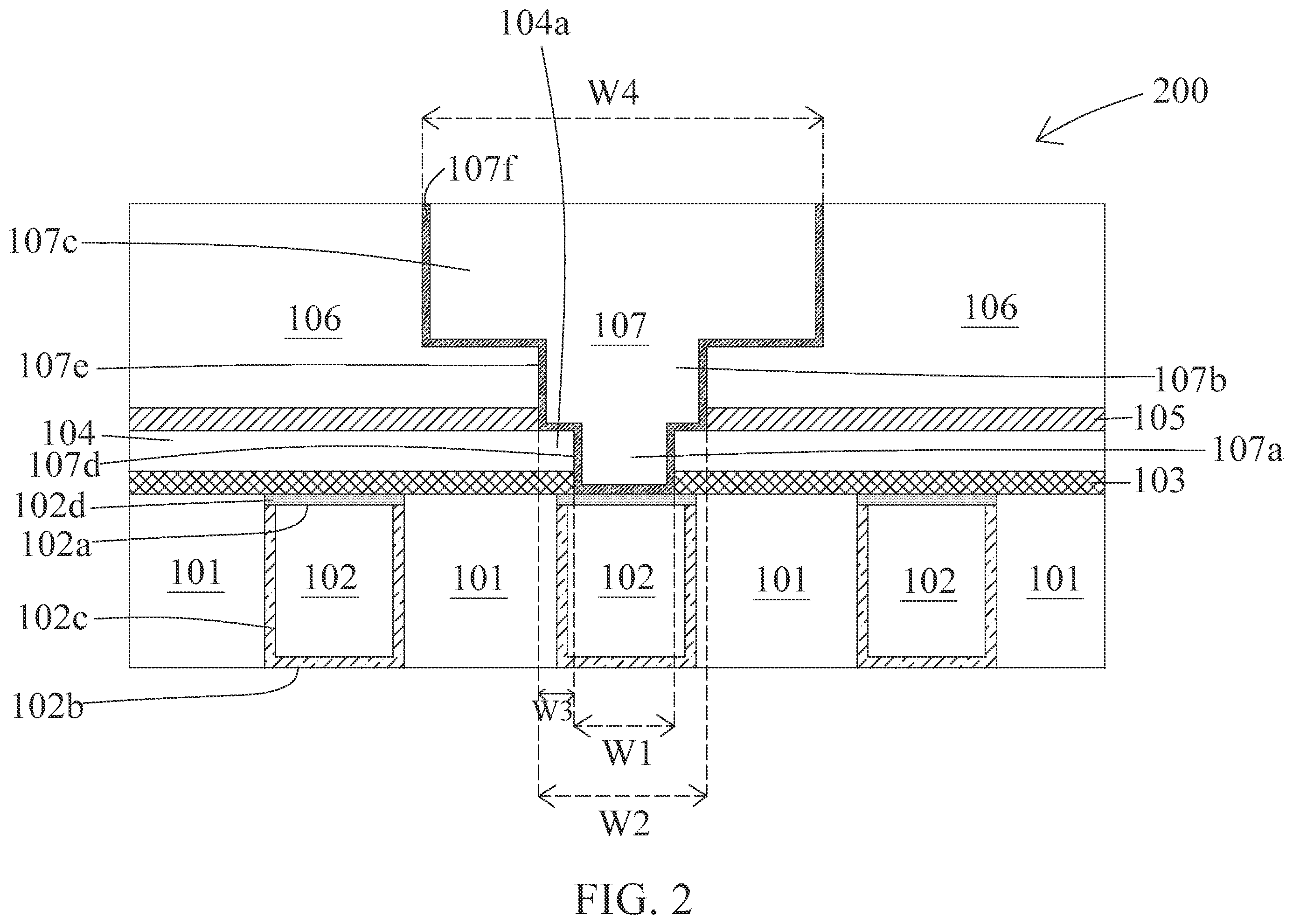 Patent US12581934 Figure 2 – Semiconductor structure and manufacturing method thereof