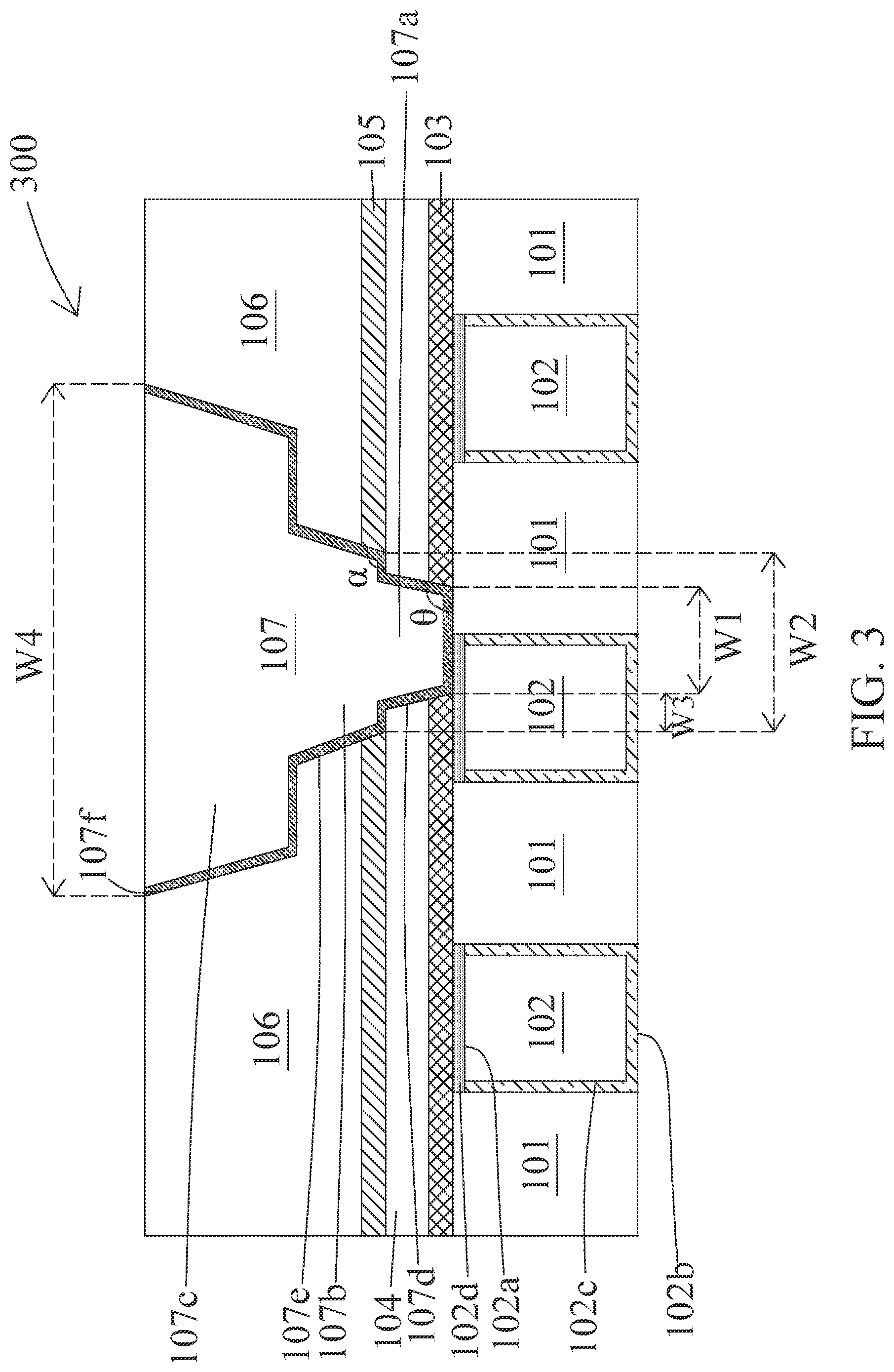 Patent US12581934 Figure 3 – Semiconductor structure and manufacturing method thereof