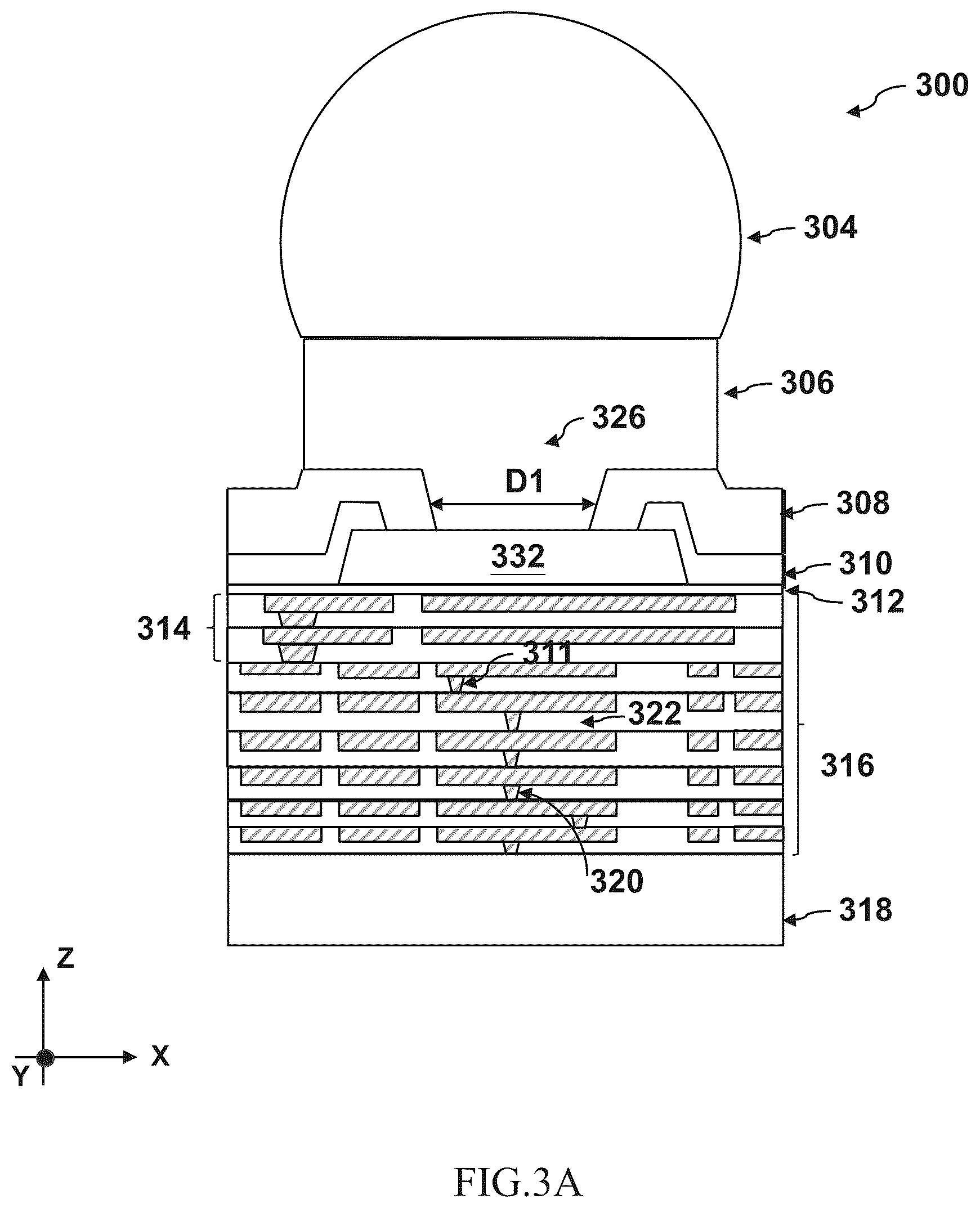Patent US12581935 Figure 6 – Stacked via structures and methods for forming the same