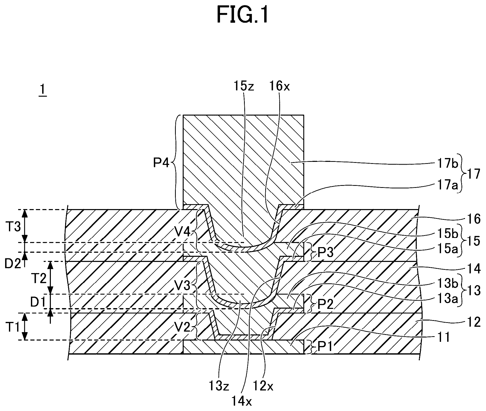 Patent US12581936 Figure 1 – Interconnect substrate