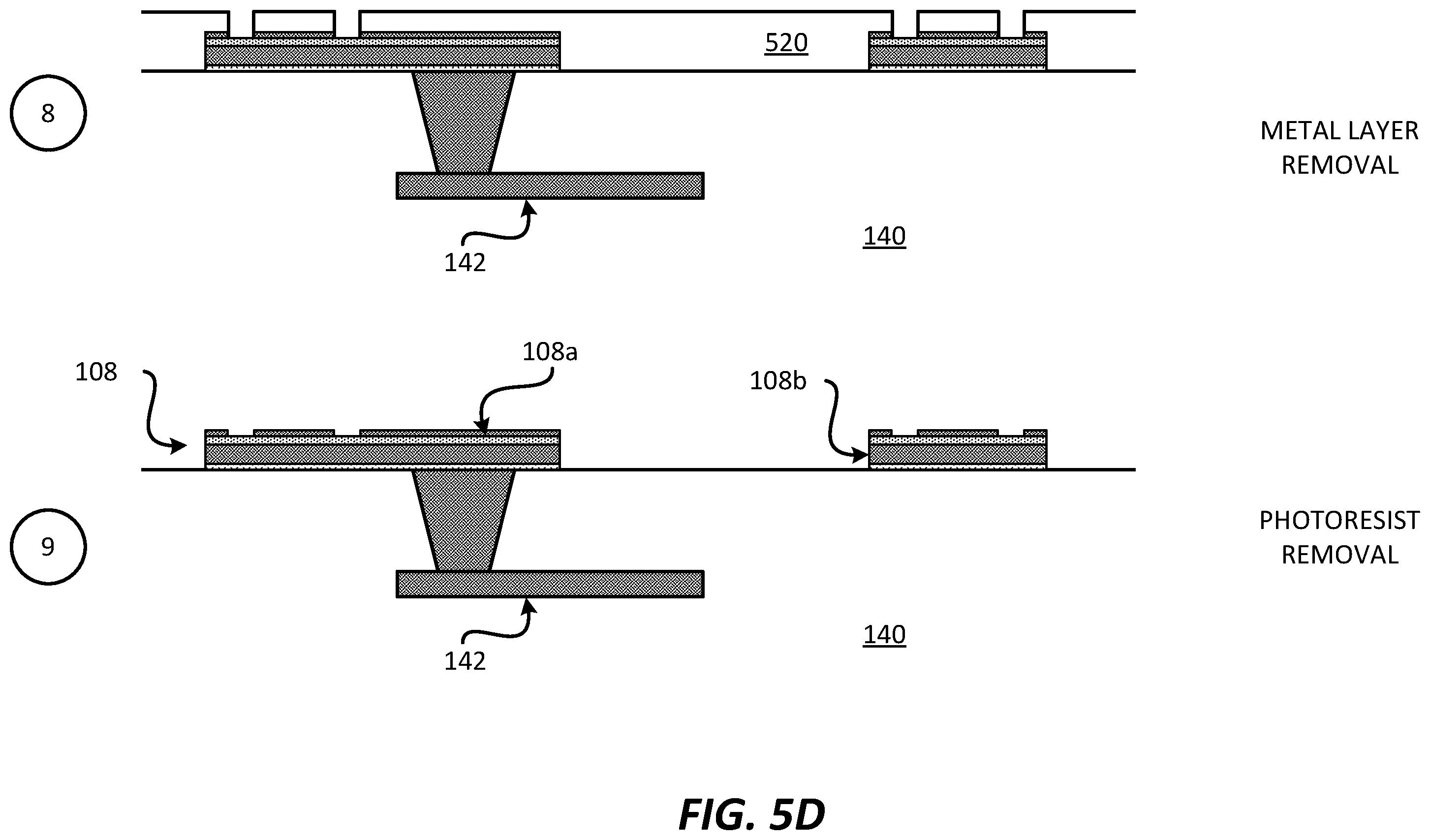 Patent US12581937 Figure 8 – Integrated device comprising metallization interconnects