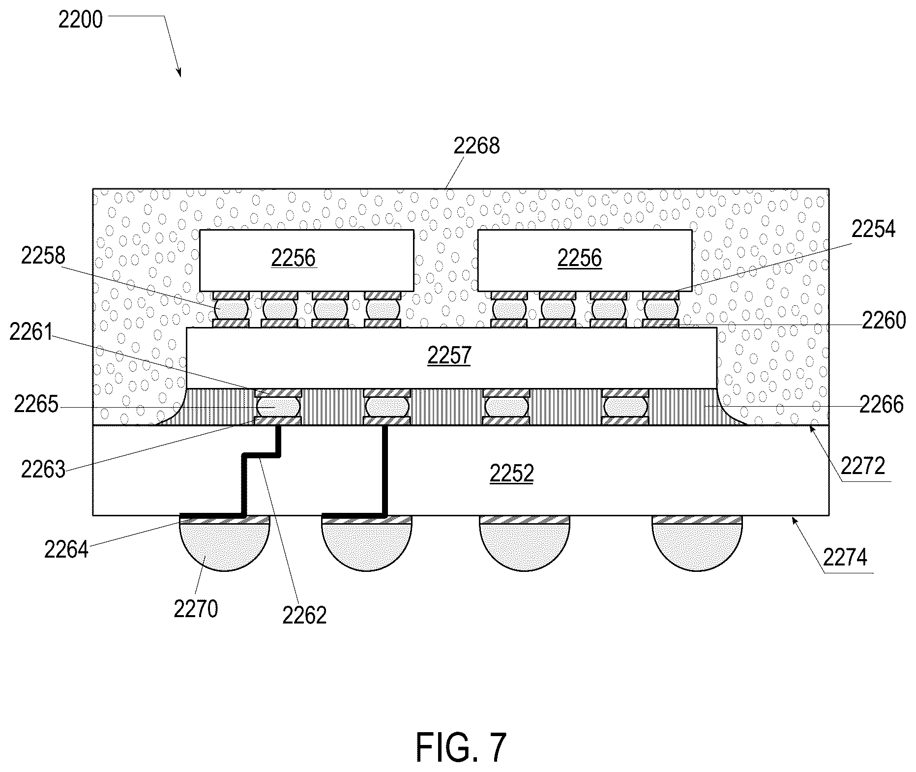 Patent US12581938 Figure 4 – Package architecture for quasi-monolithic chip with backside power