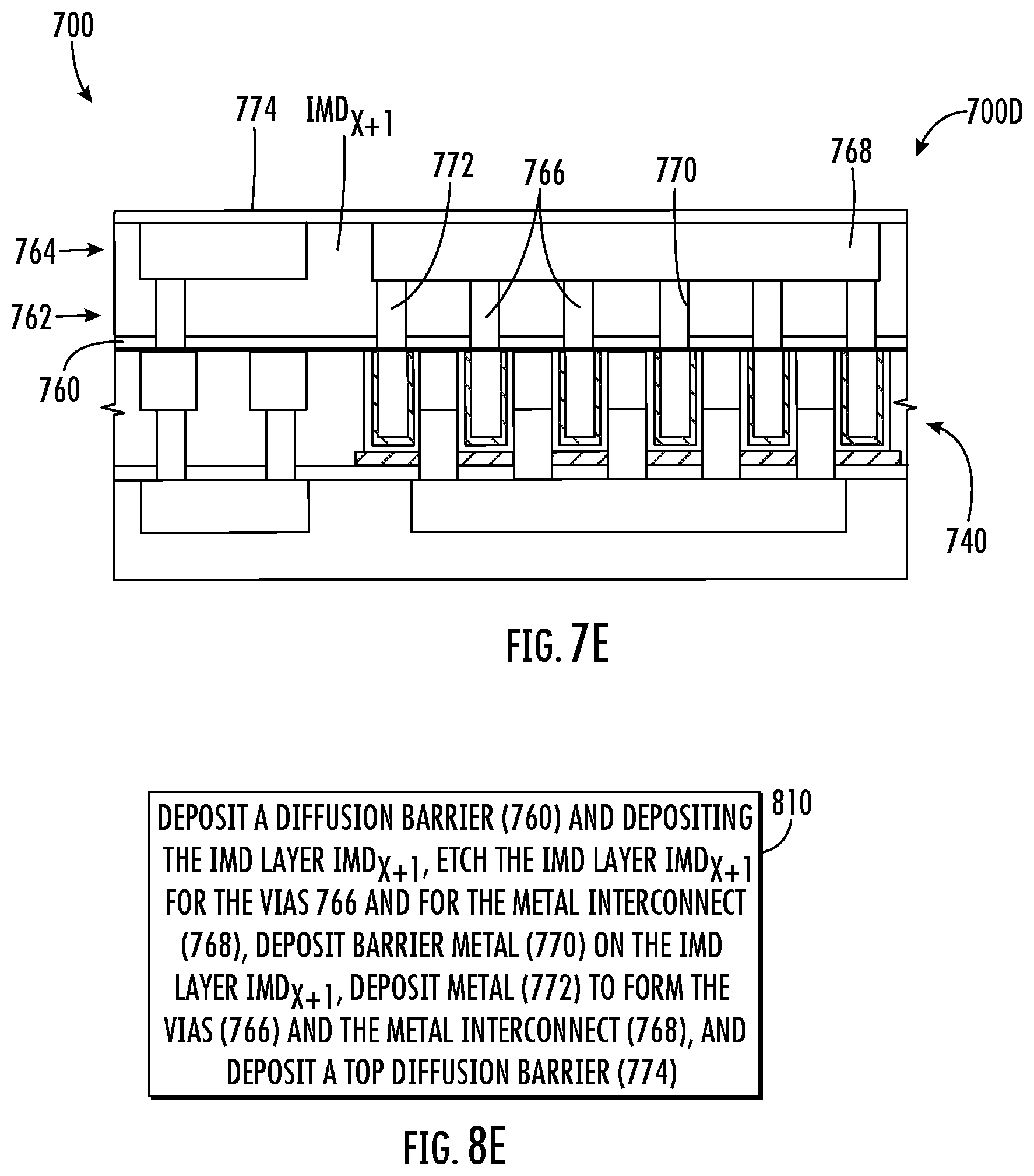 Patent US12581943 Figure 11 – Three-dimensional (3D) metal-insulator-metal capacitor (MIMCAP) including stacked vertical metal studs for increased capacitance density and related fabrication methods