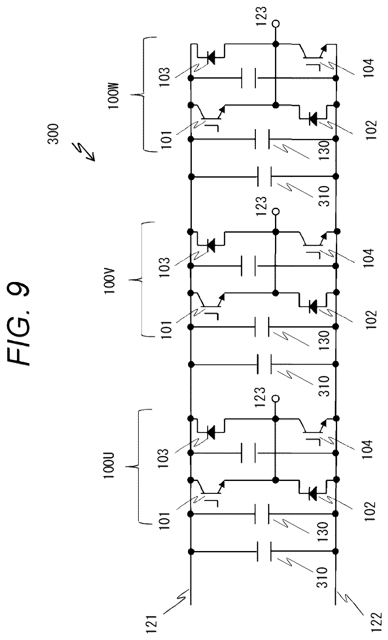 Patent US12581947 Figure 9 – Power semiconductor device, power conversion device, and electric system