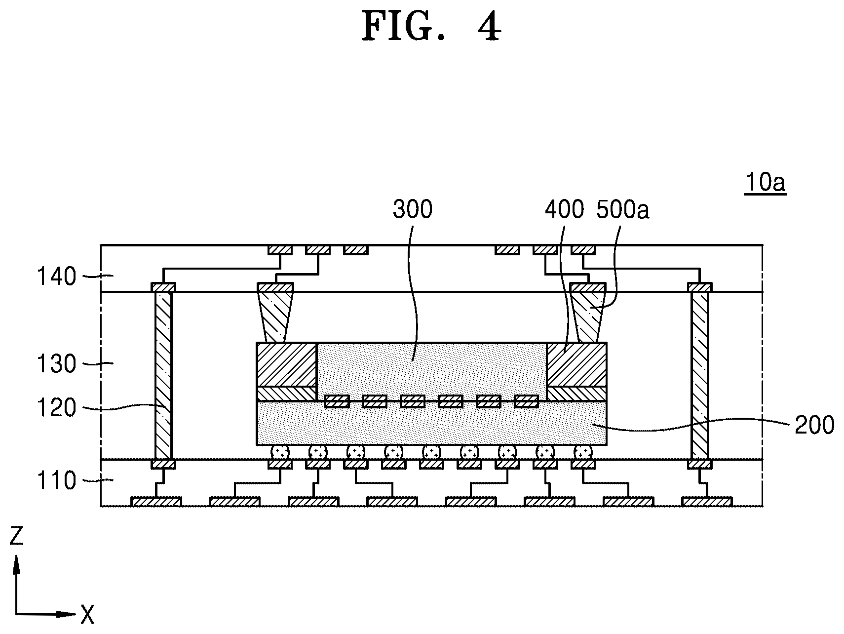 Patent US12581948 Figure 4 – Semiconductor package