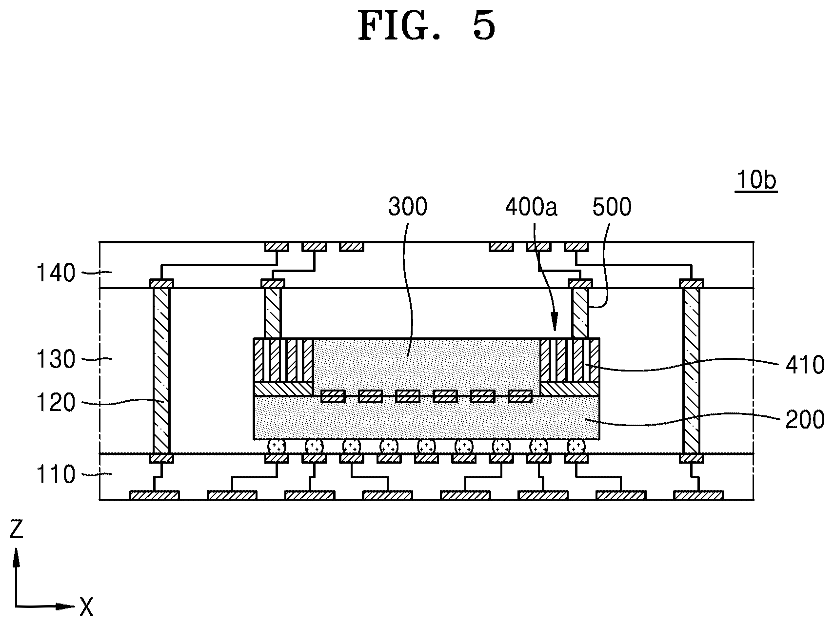 Patent US12581948 Figure 5 – Semiconductor package