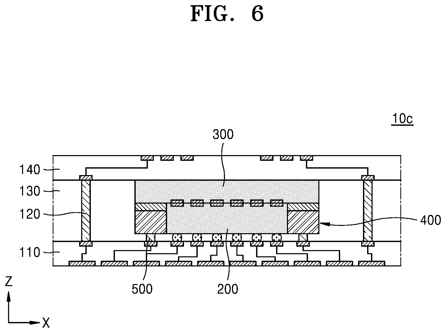 Patent US12581948 Figure 6 – Semiconductor package
