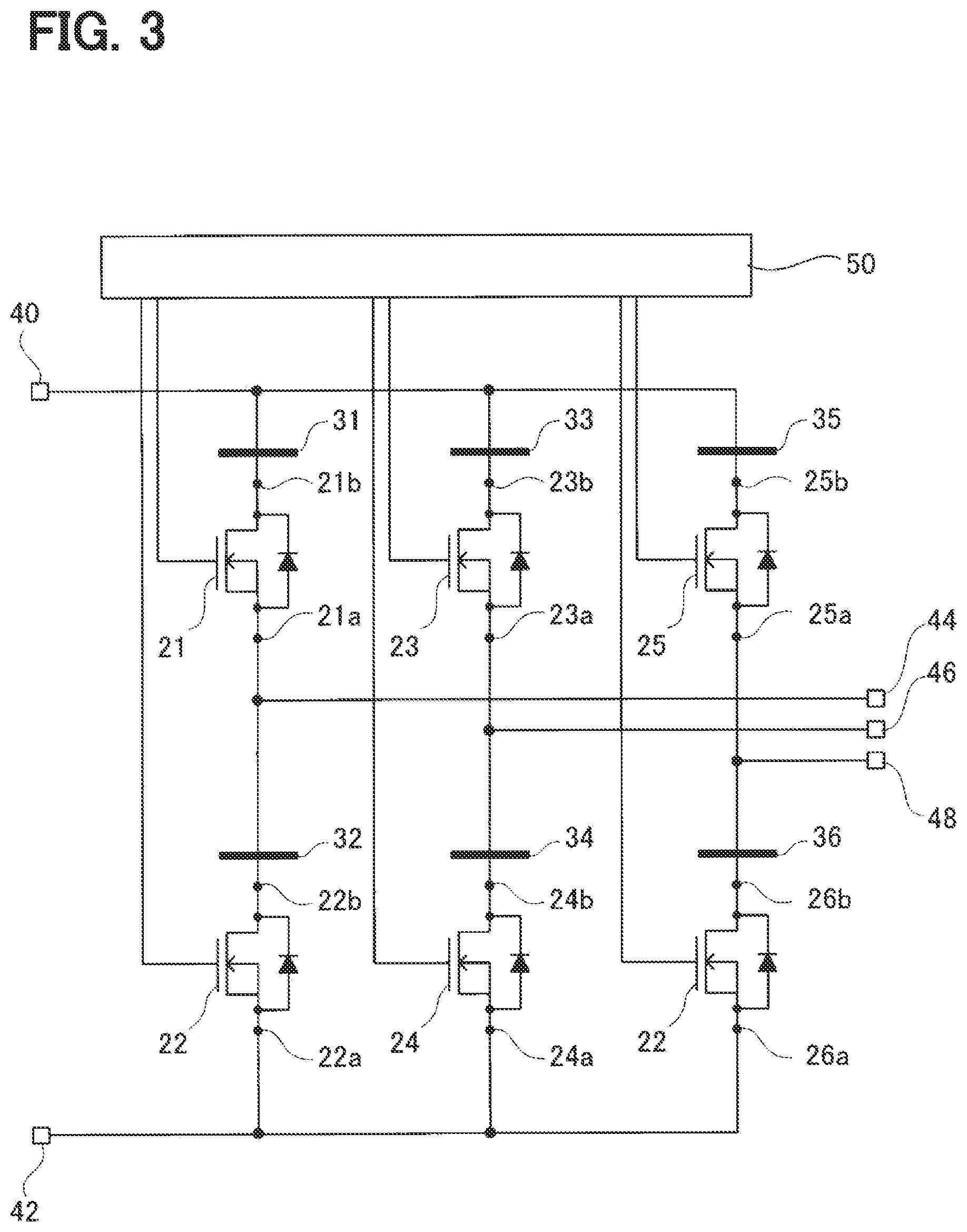Patent US12581951 Figure 2 – Semiconductor module having a plurality of heat sink plates