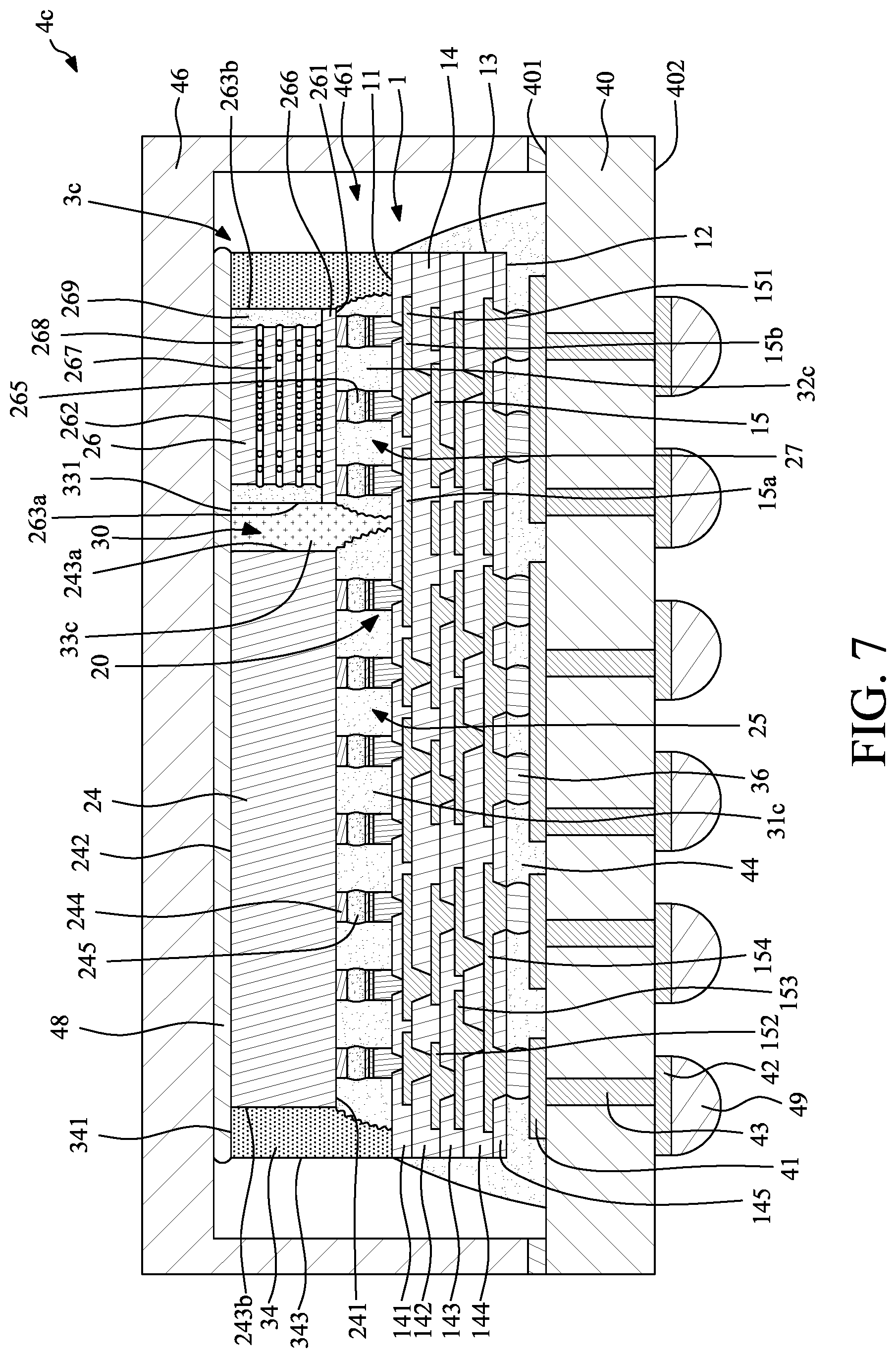 Patent US12581952 Figure 7 – Package structure and method for manufacturing the same