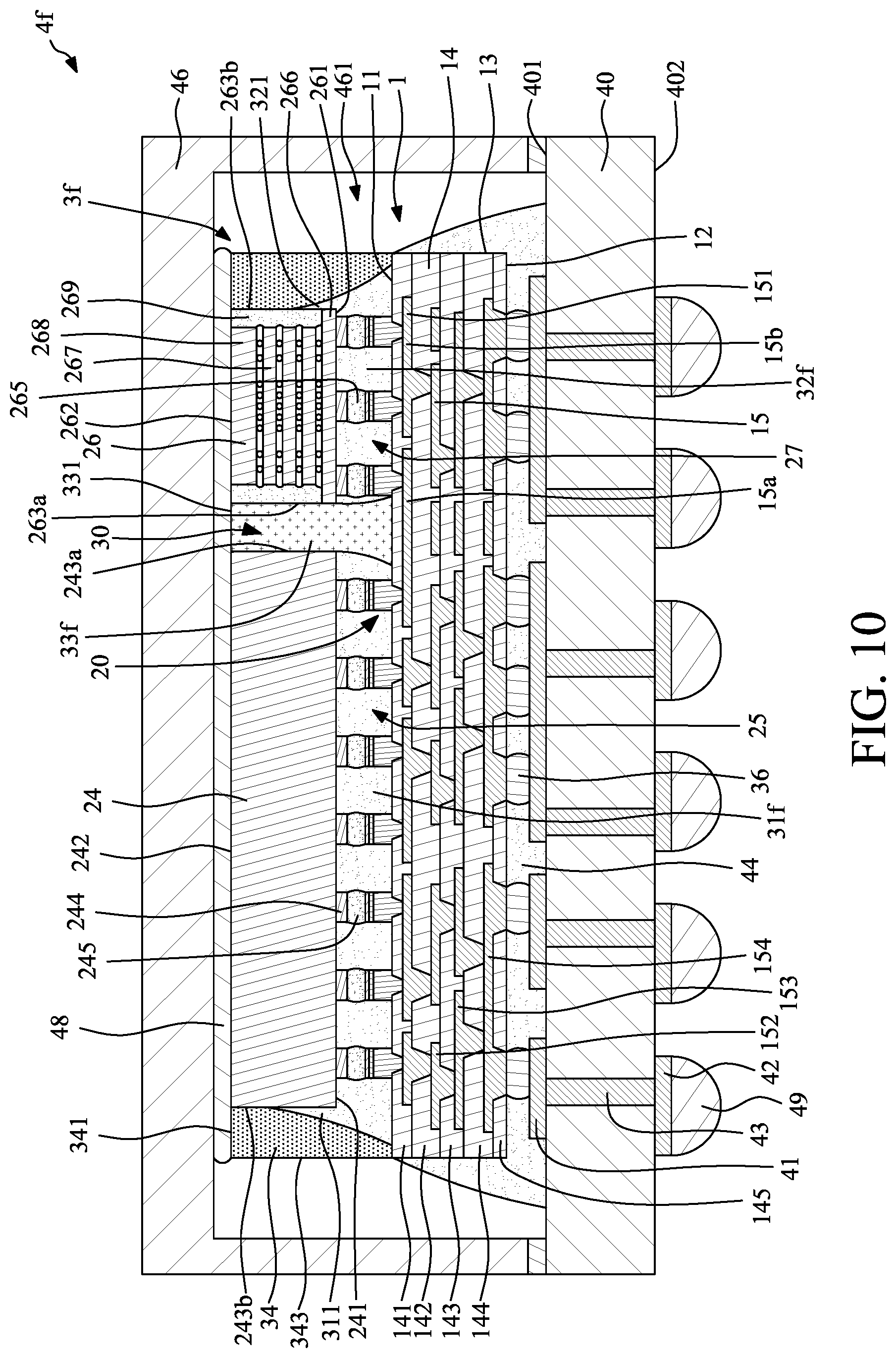 Patent US12581952 Figure 10 – Package structure and method for manufacturing the same