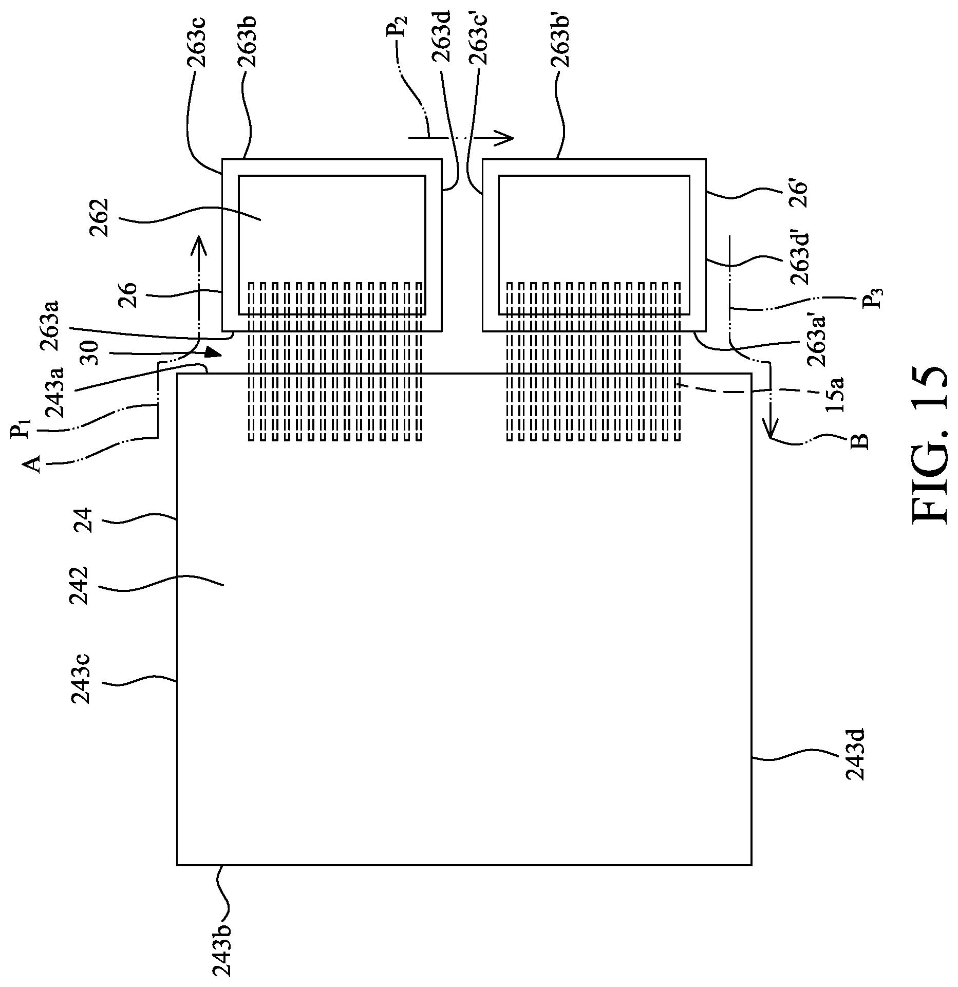 Patent US12581952 Figure 15 – Package structure and method for manufacturing the same