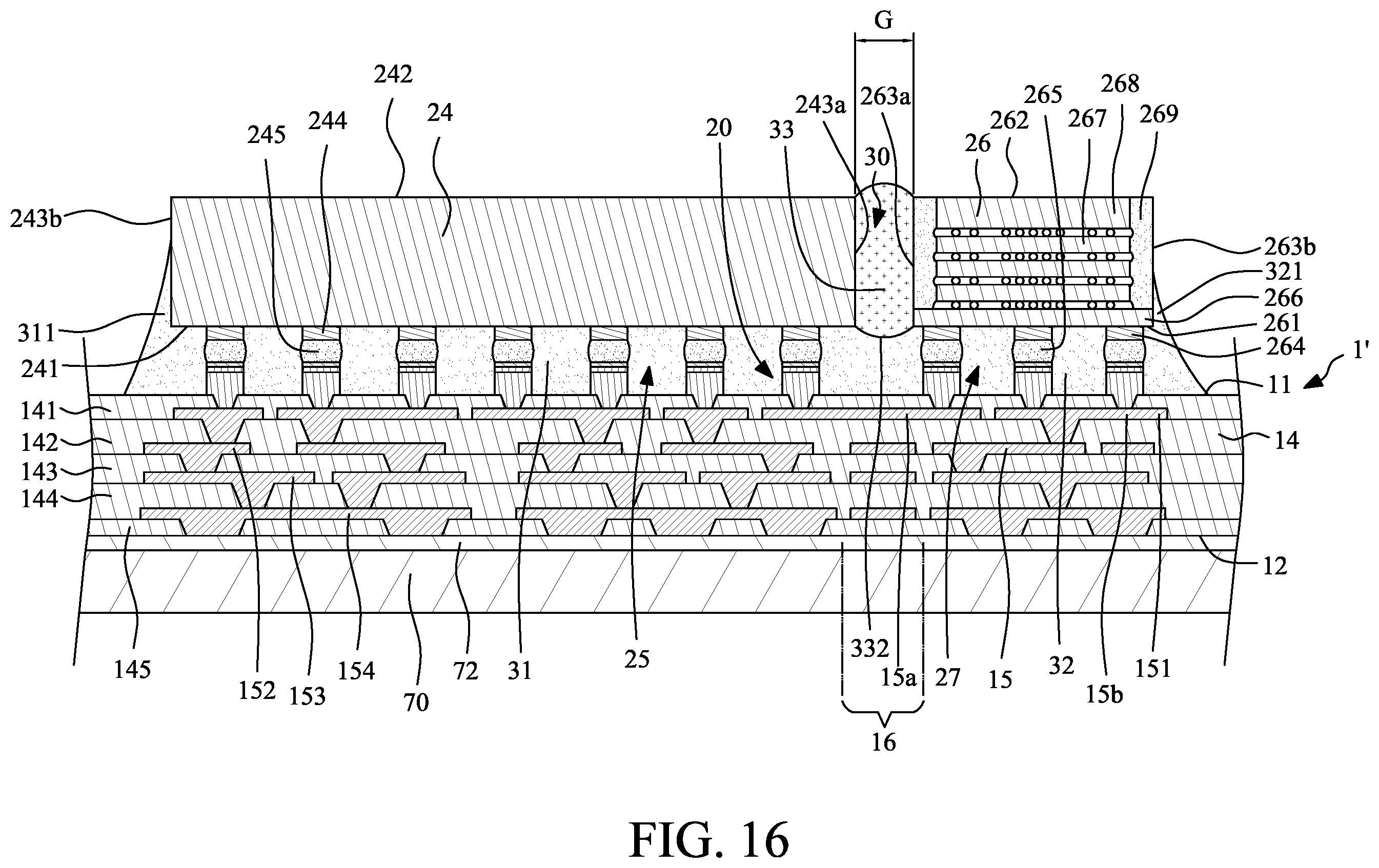 Patent US12581952 Figure 17 – Package structure and method for manufacturing the same