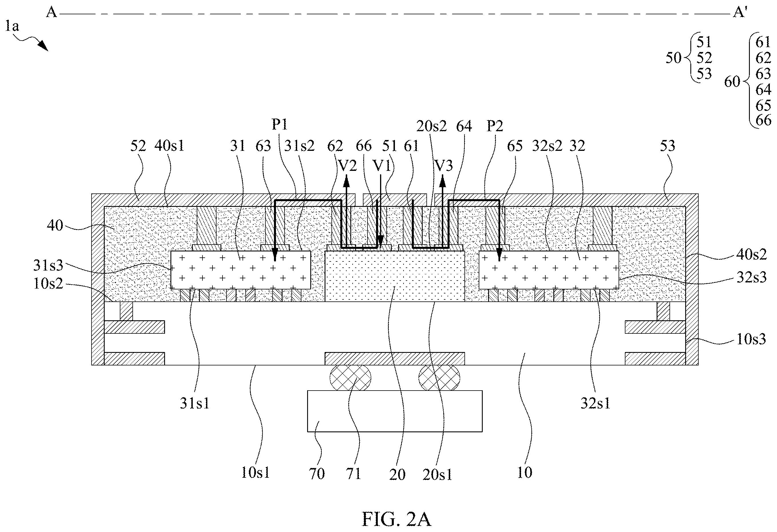 Patent US12581955 Figure 2 – Electronic devices comprising voltage regulator and electromagnetic interference (EMI) shielding structure transmitting voltages