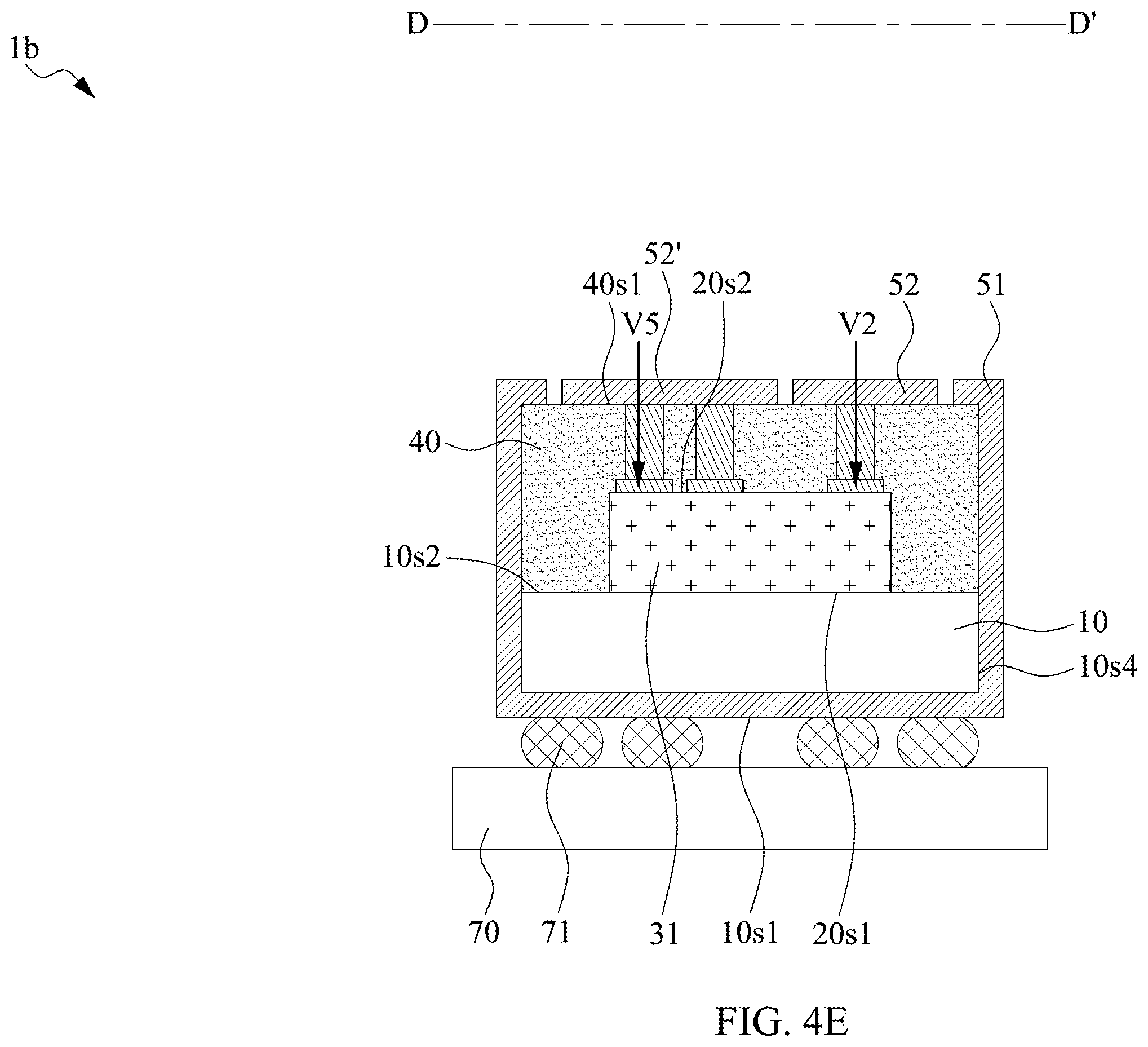 Patent US12581955 Figure 11 – Electronic devices comprising voltage regulator and electromagnetic interference (EMI) shielding structure transmitting voltages