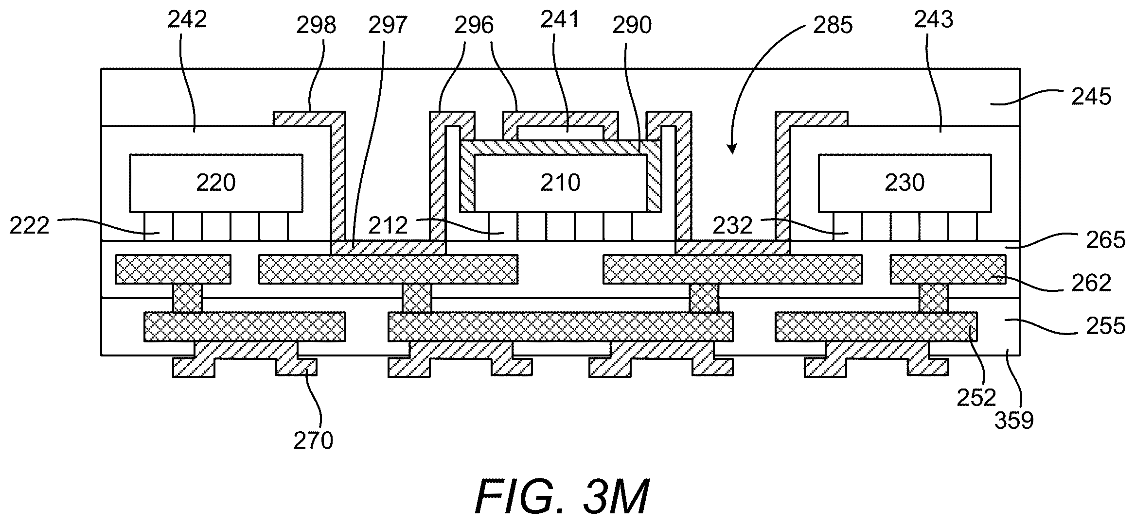 Patent US12581956 Figure 14 – Through molding contact enabled EMI shielding