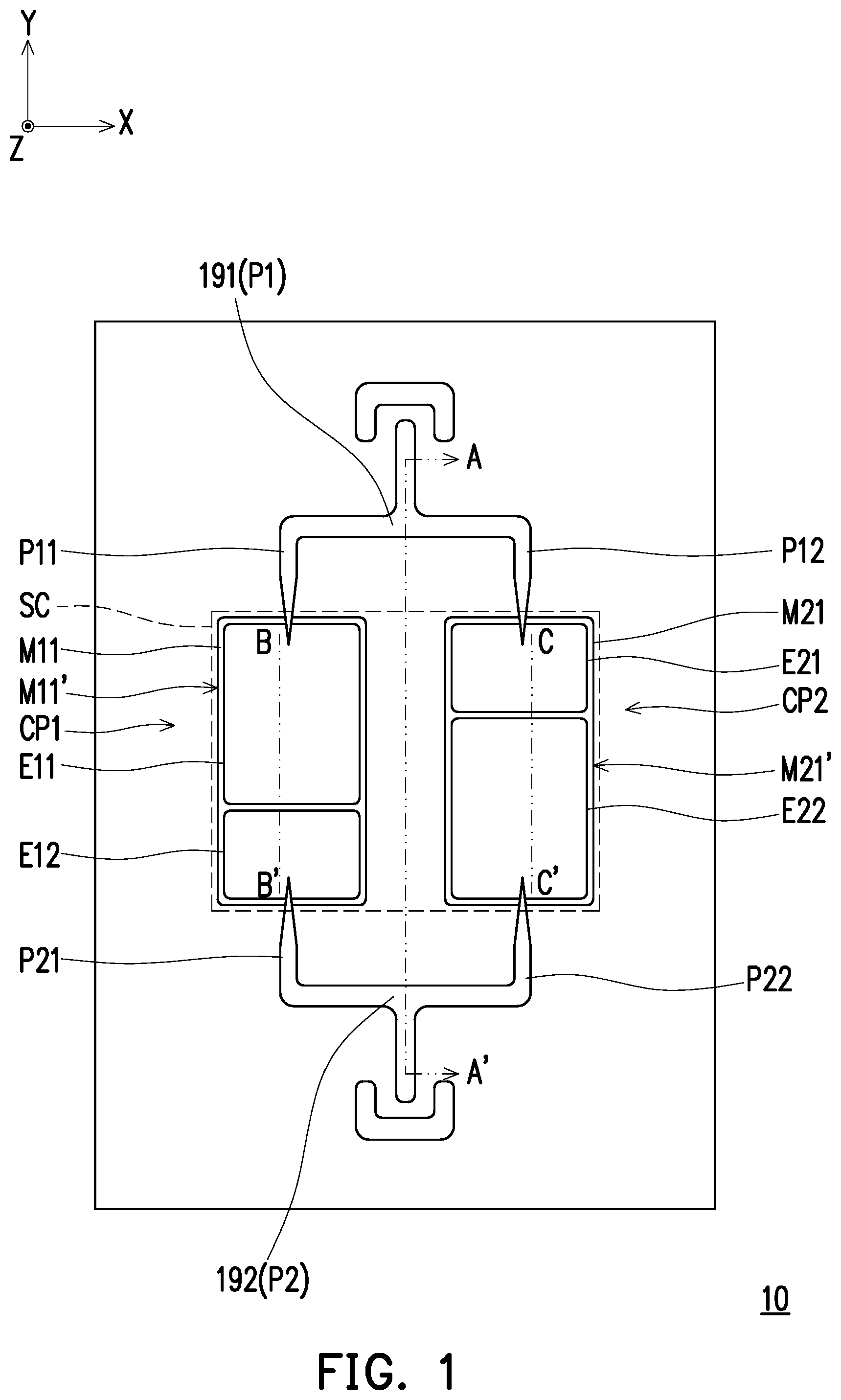 Patent US12581958 Figure 1 – Electronic assembly
