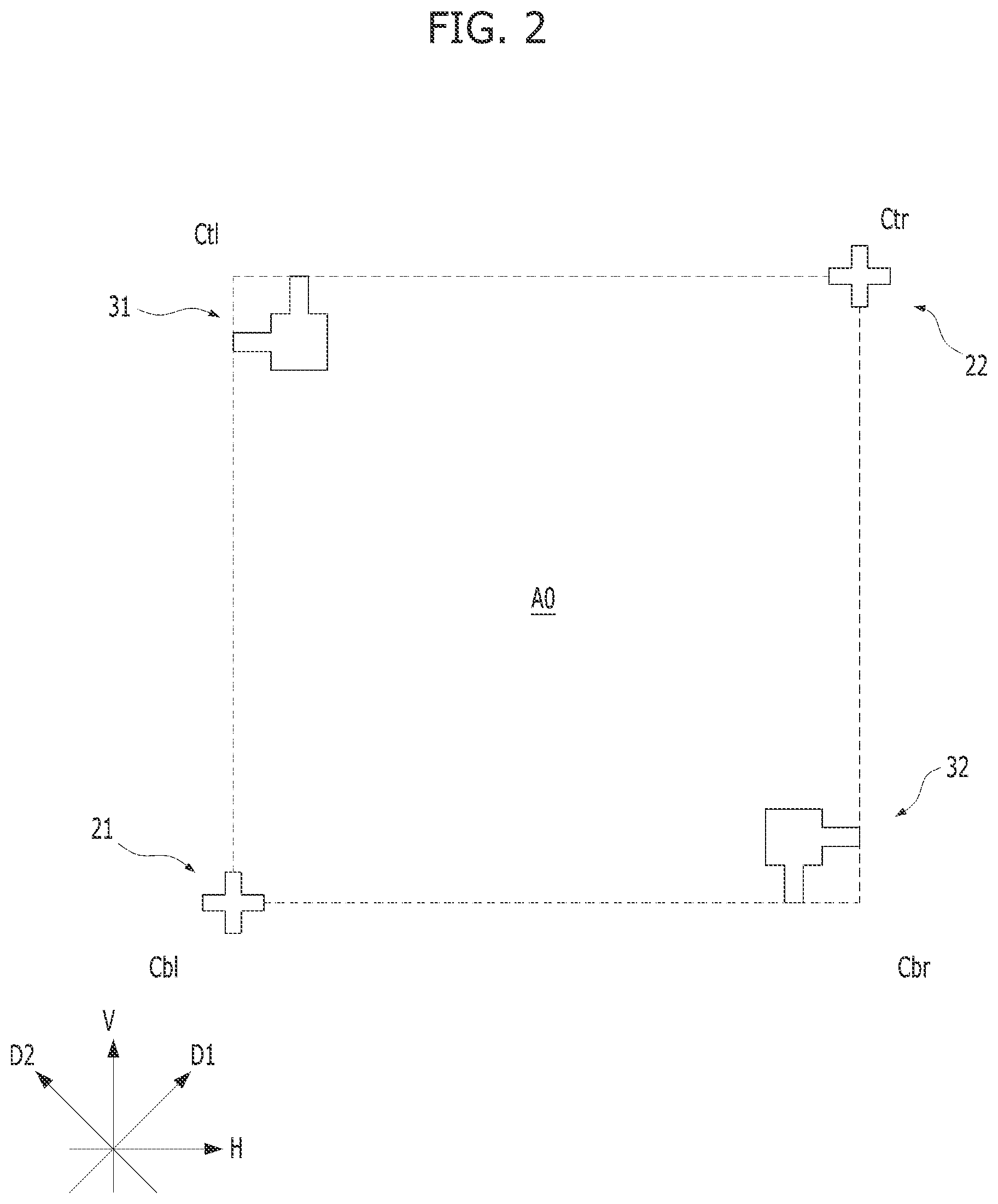 Patent US12581961 Figure 2 – Substrate having a die position mark and a semiconductor die stack structure including semiconductor dies stacked on the substrate