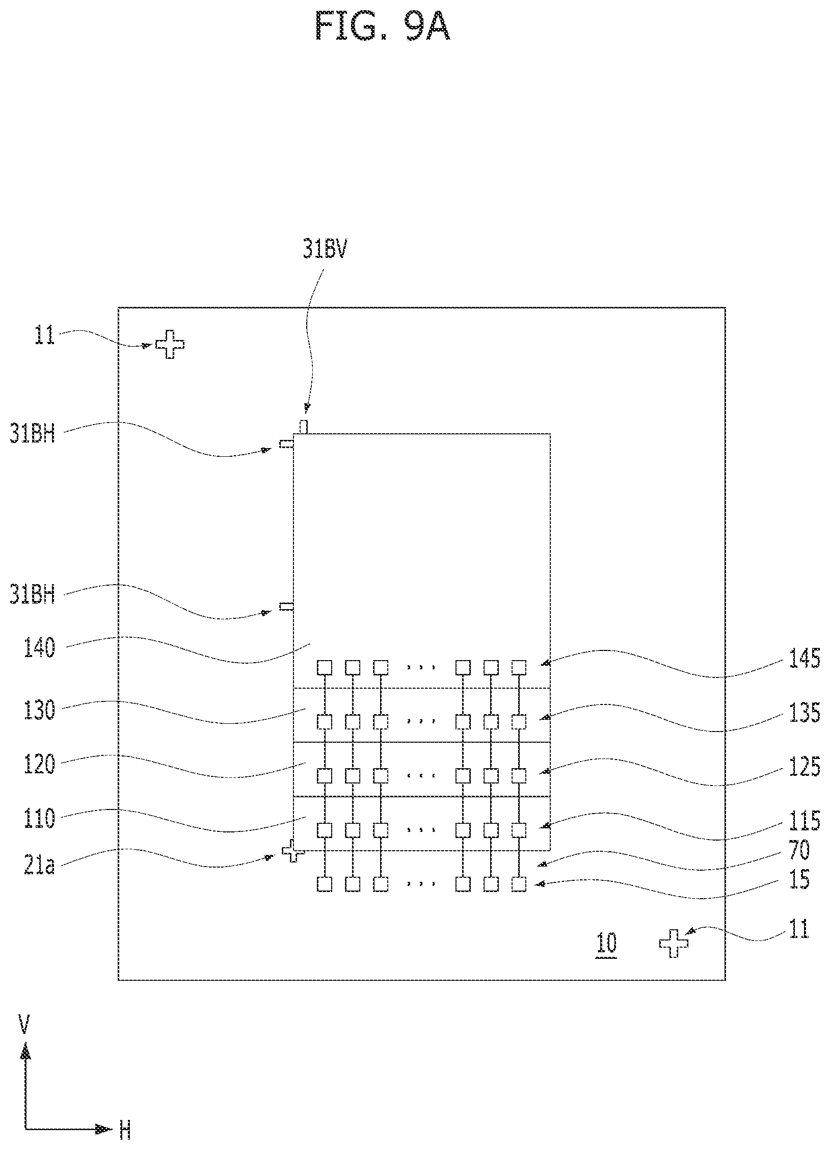 Patent US12581961 Figure 14 – Substrate having a die position mark and a semiconductor die stack structure including semiconductor dies stacked on the substrate