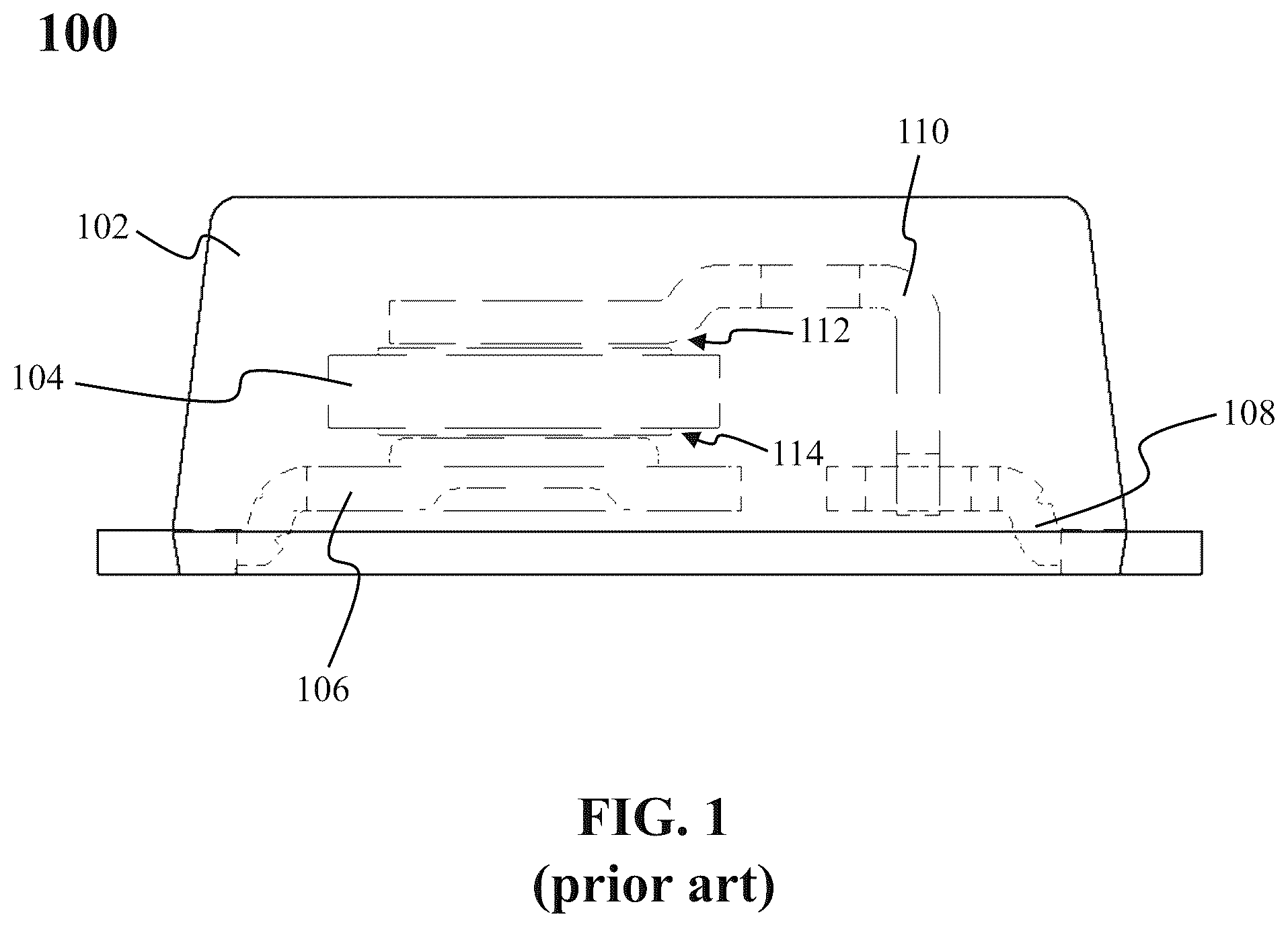 Patent US12581963 — Small outline TVS package compromising lead clip coin structure to support a semiconductor device — Figure 1