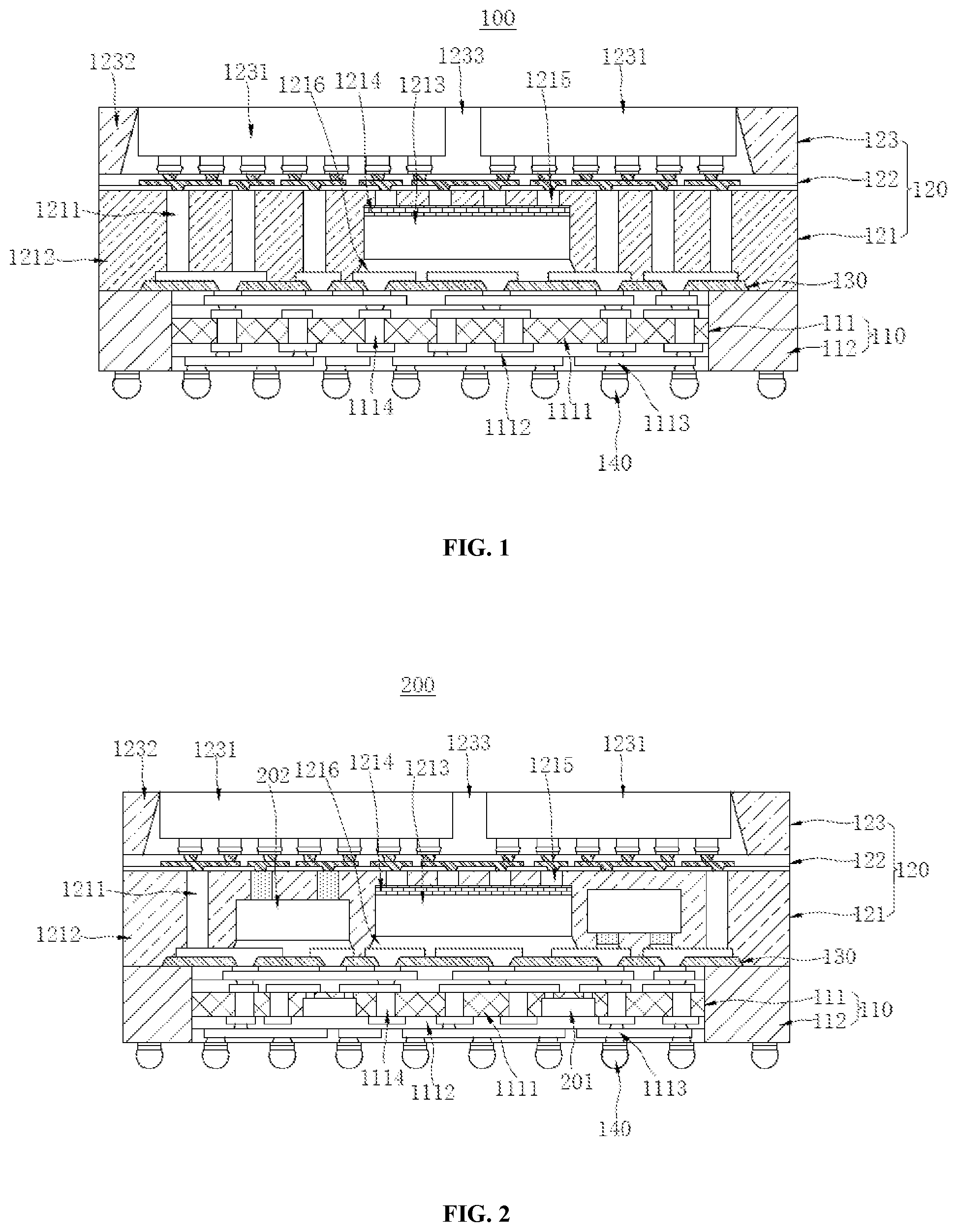 Patent US12581965 Figure 1 – Packaging structure and manufacturing method thereof