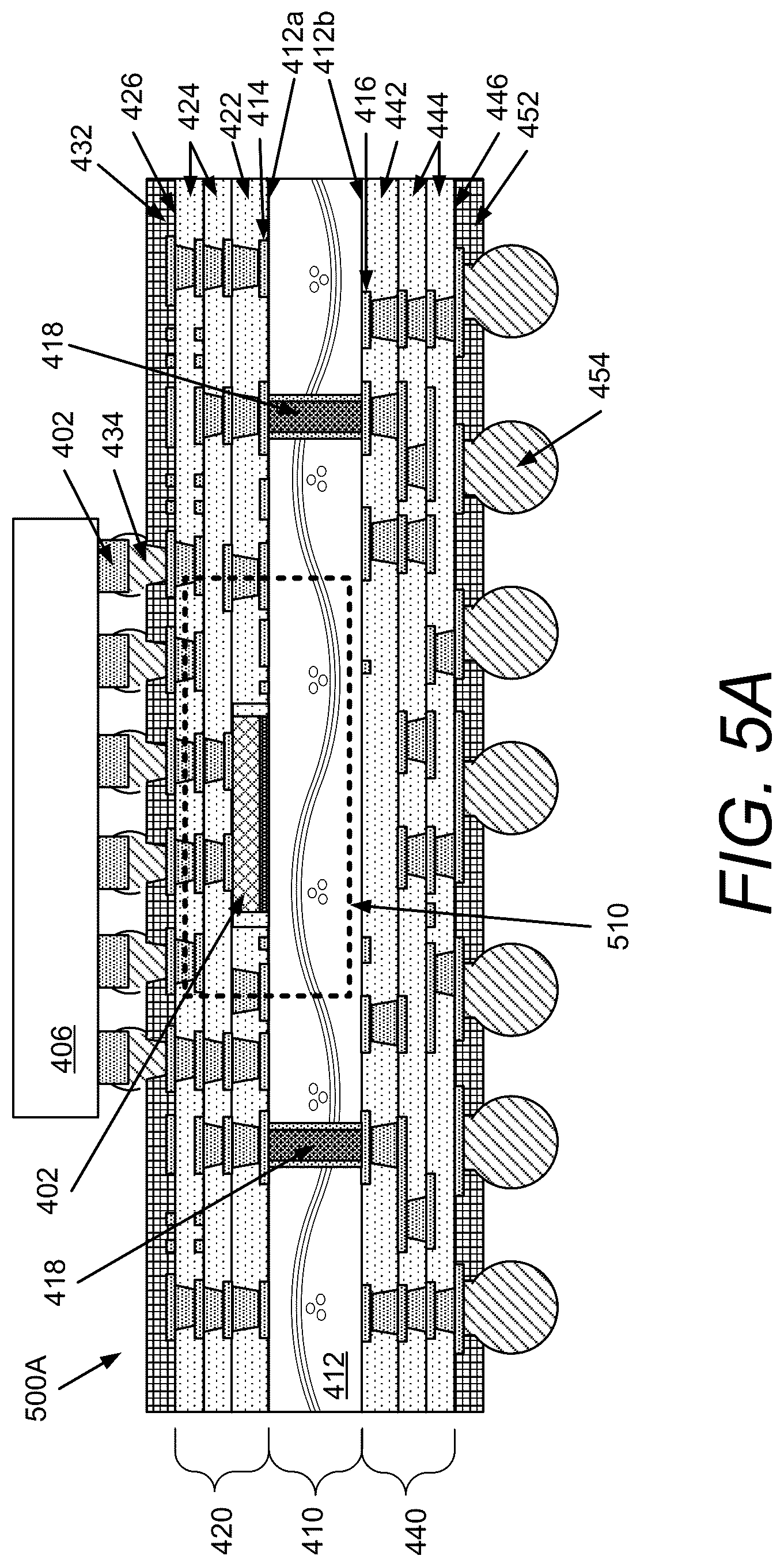 Patent US12581966 Figure 5 – Electronic component placed on core of substrate