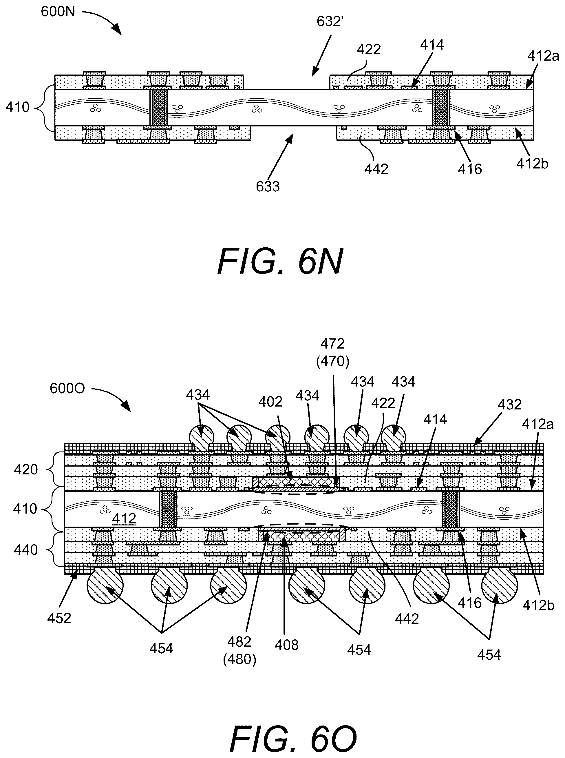 Patent US12581966 Figure 12 – Electronic component placed on core of substrate