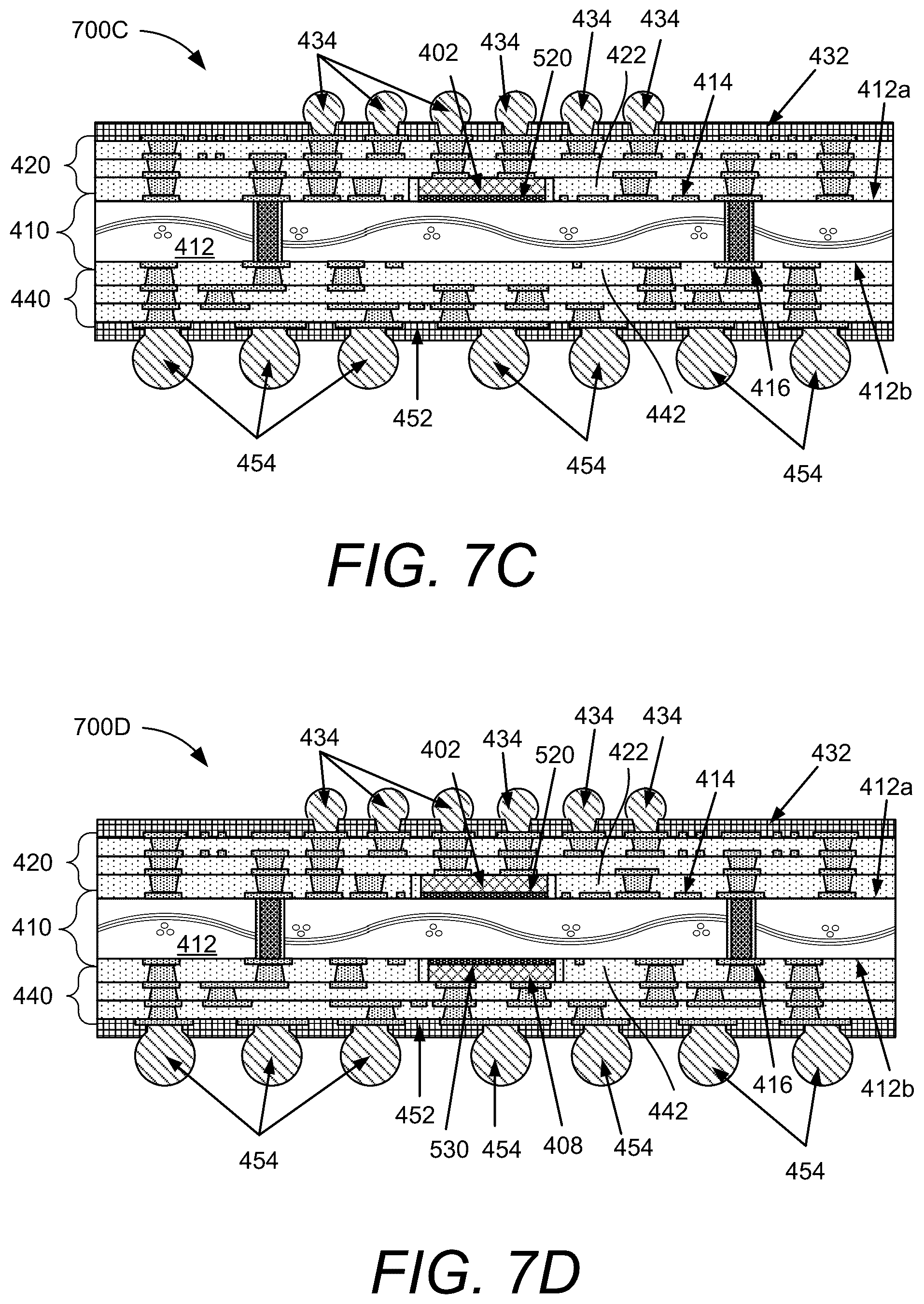 Patent US12581966 Figure 14 – Electronic component placed on core of substrate