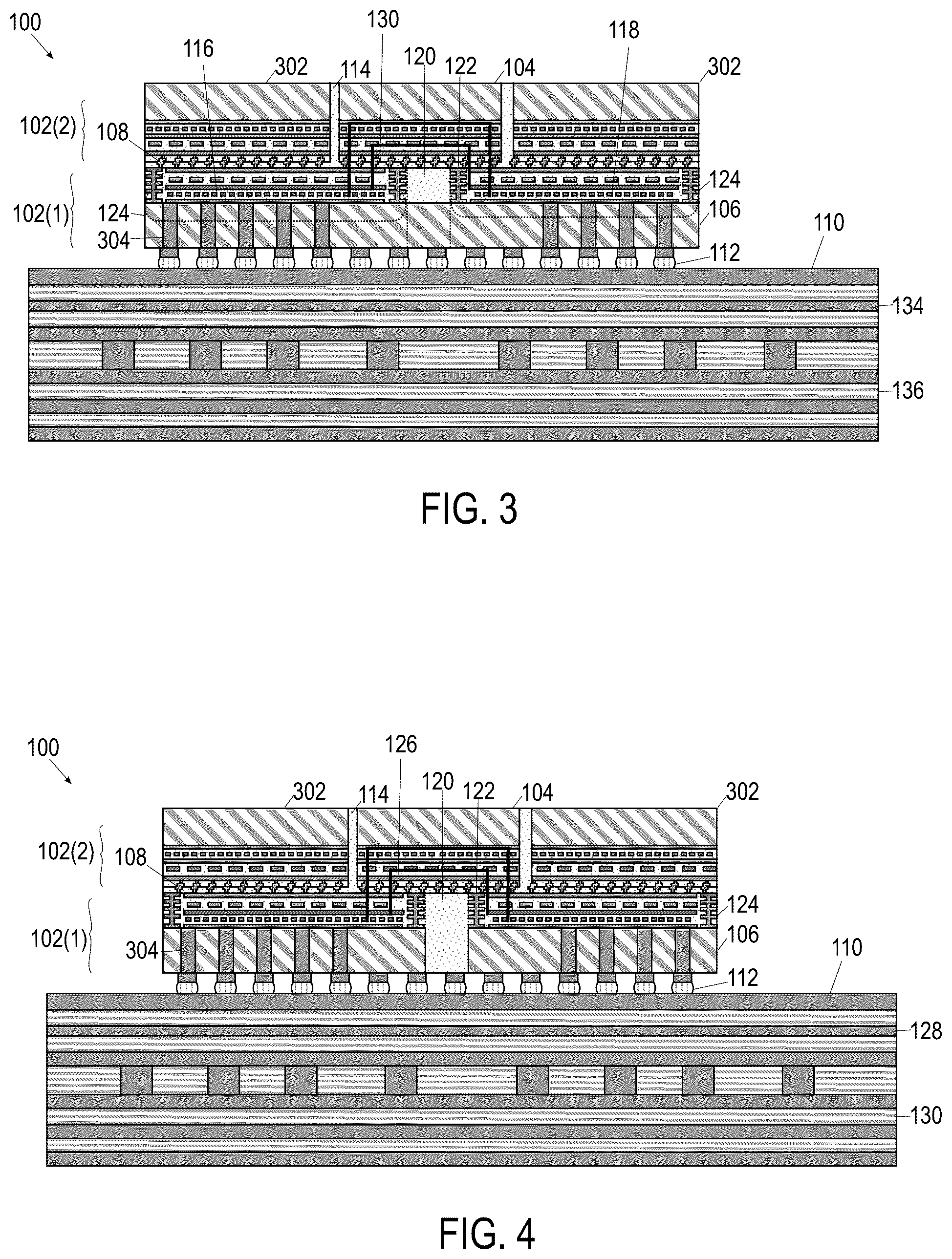 Patent US12581968 Figure 2 – Package architecture of large dies using quasi-monolithic chip layers
