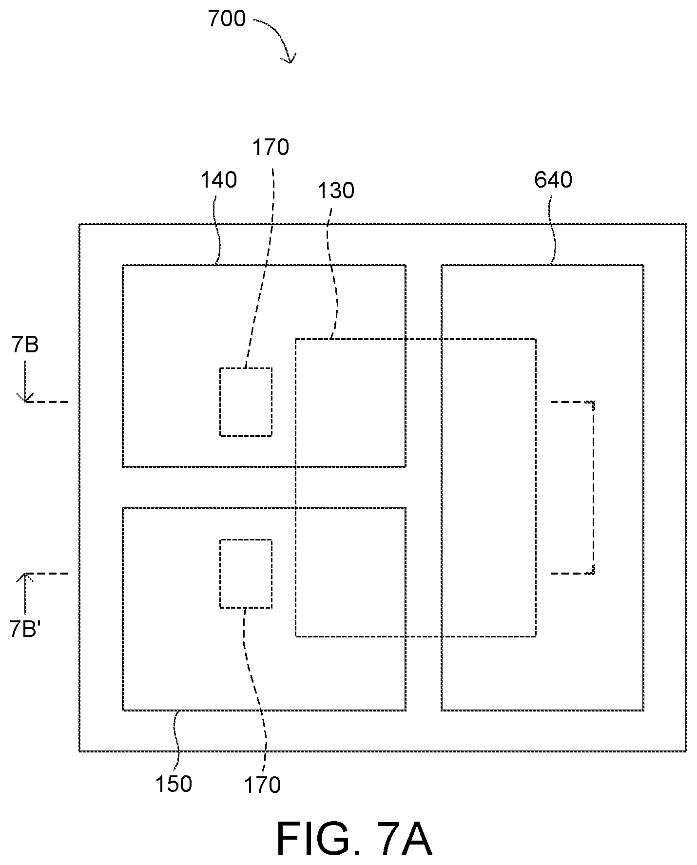 Patent US12581971 Figure 8 – Semiconductor device with bridge die electrically connecting two chips and manufacturing method thereof