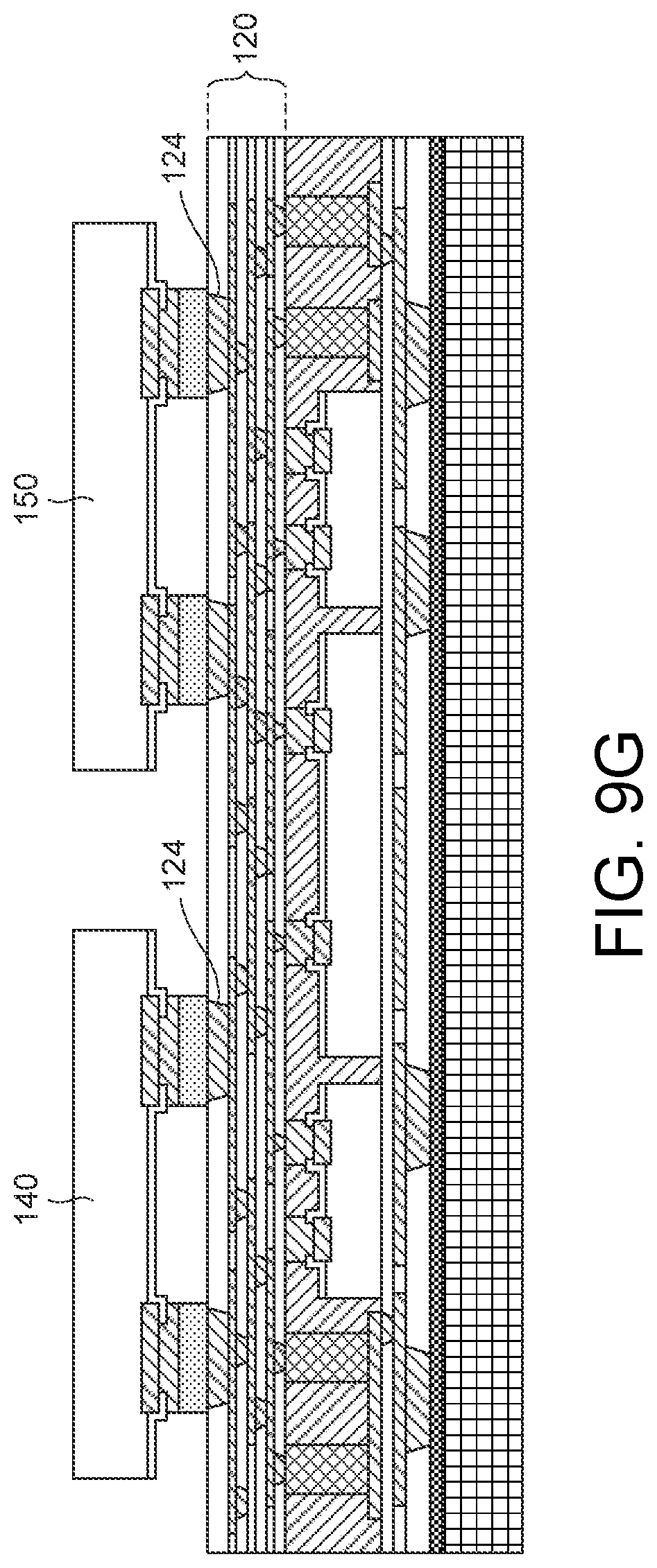 Patent US12581971 Figure 18 – Semiconductor device with bridge die electrically connecting two chips and manufacturing method thereof