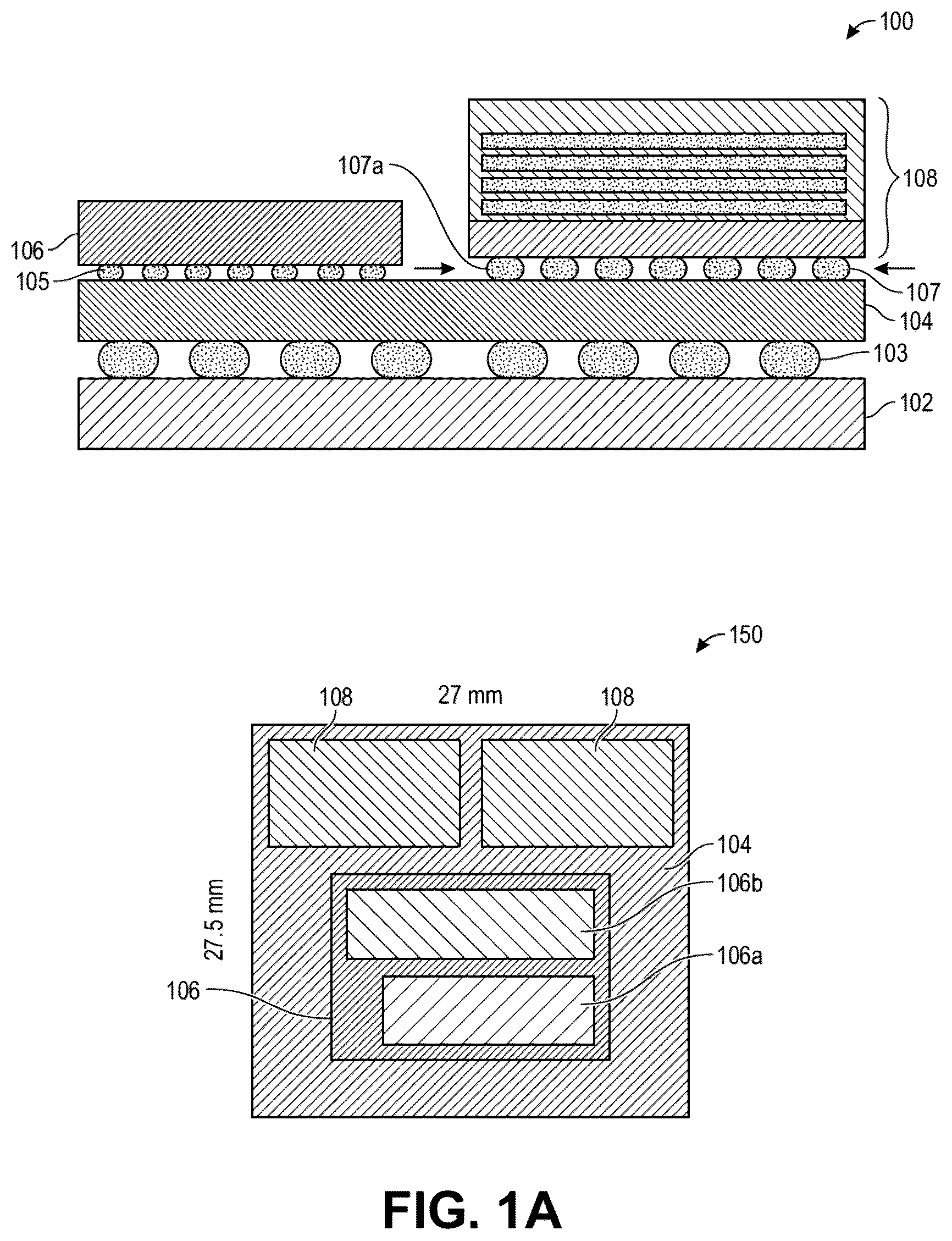 Patent US12581972 Figure 1 – Electrically conductive strips on a side of a memory module
