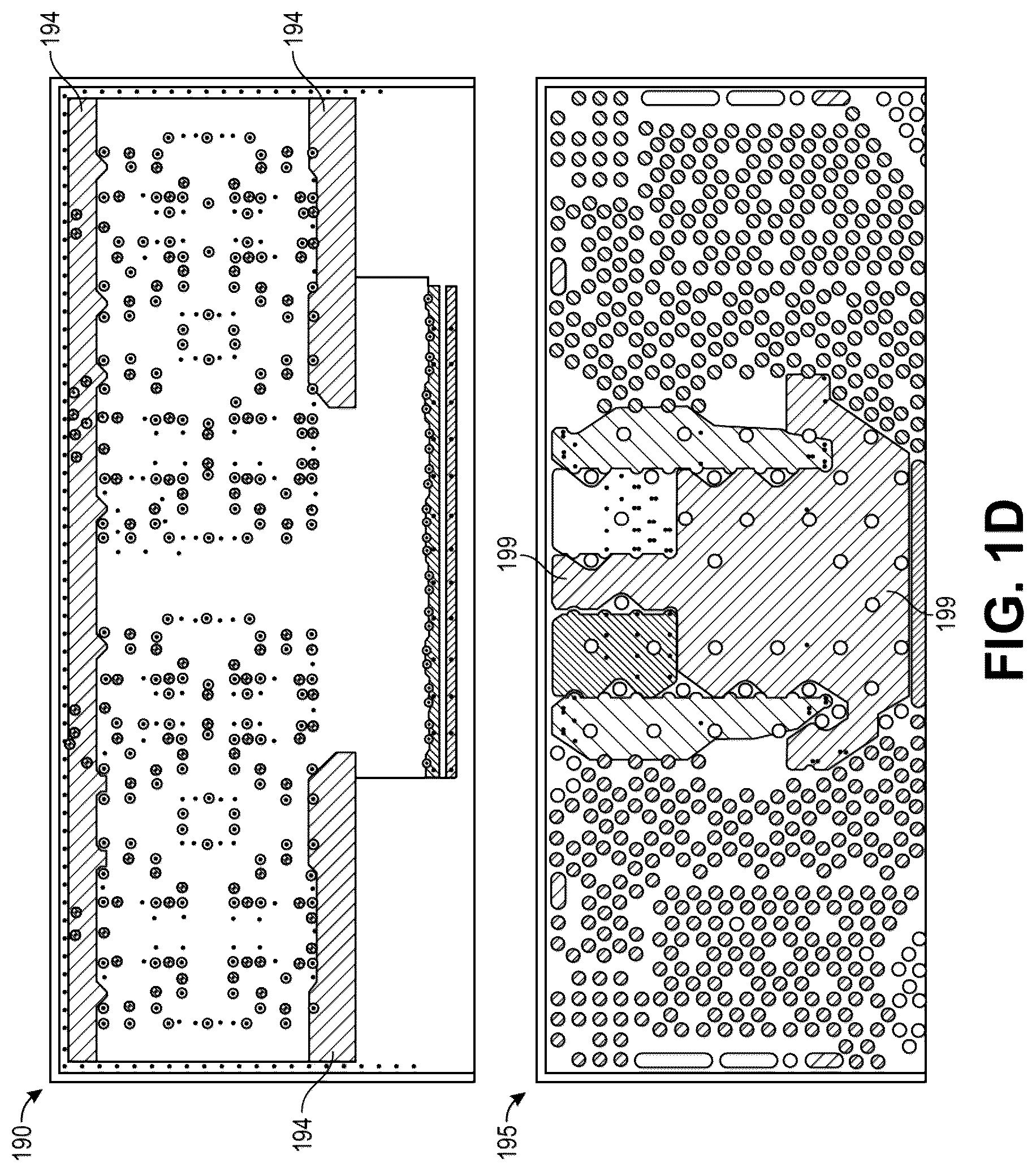 Patent US12581972 Figure 4 – Electrically conductive strips on a side of a memory module