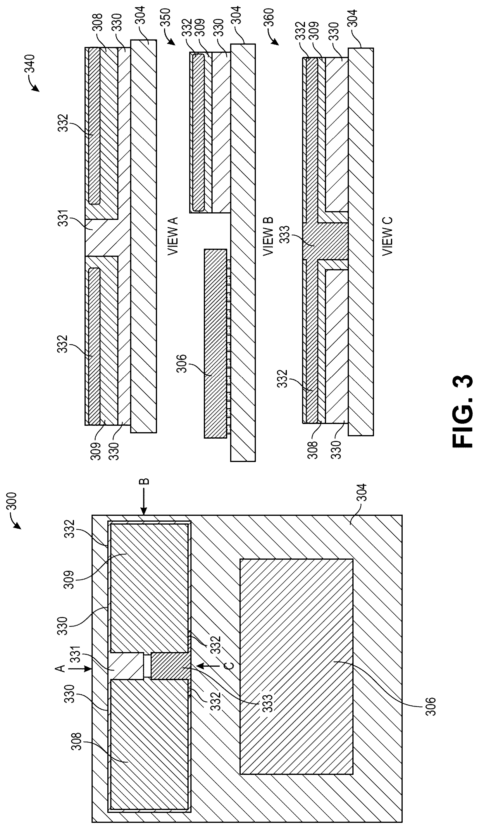 Patent US12581972 Figure 6 – Electrically conductive strips on a side of a memory module