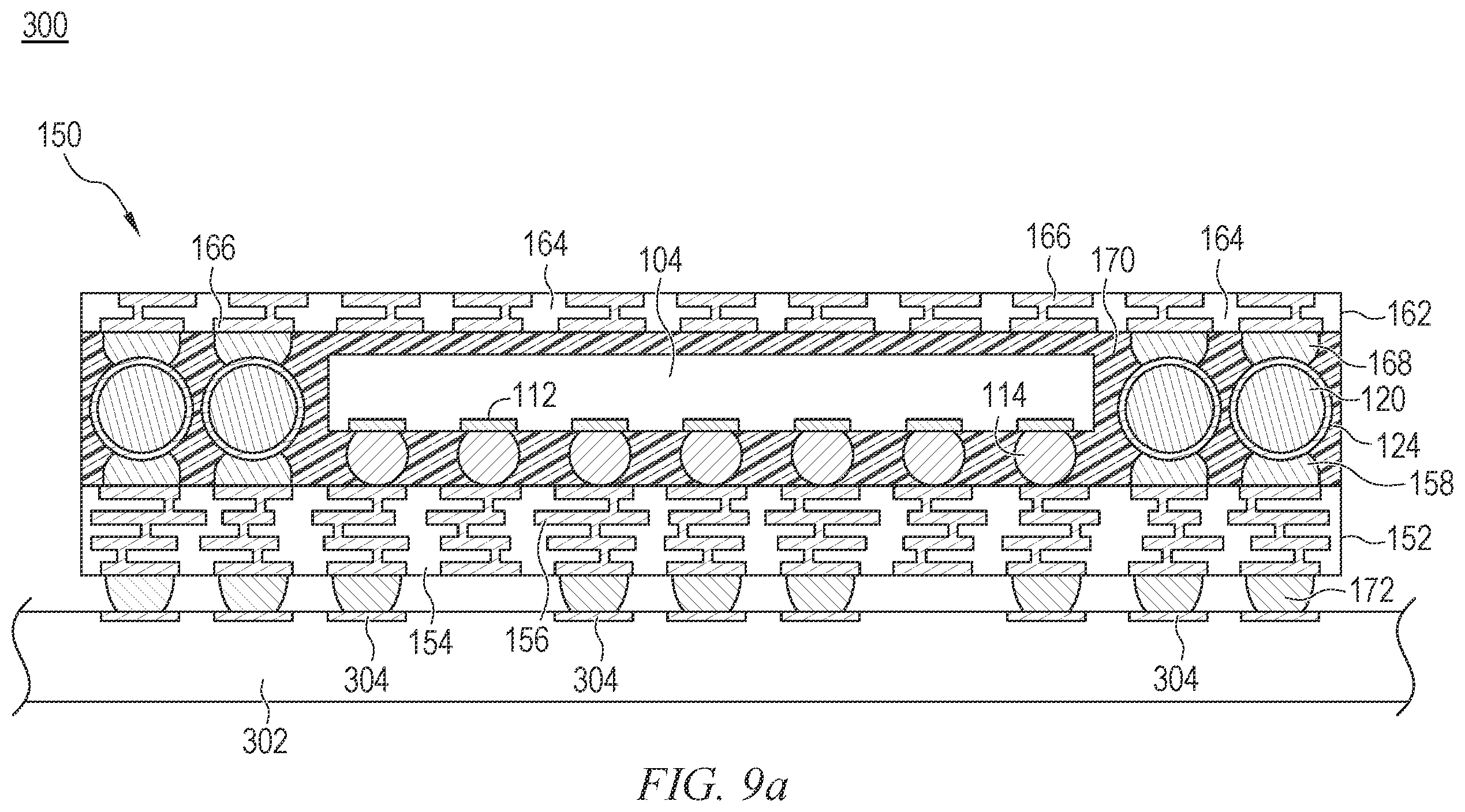 Patent US12581974 Figure 10 – Semiconductor device and method of making a semiconductor package with graphene-coated interconnects