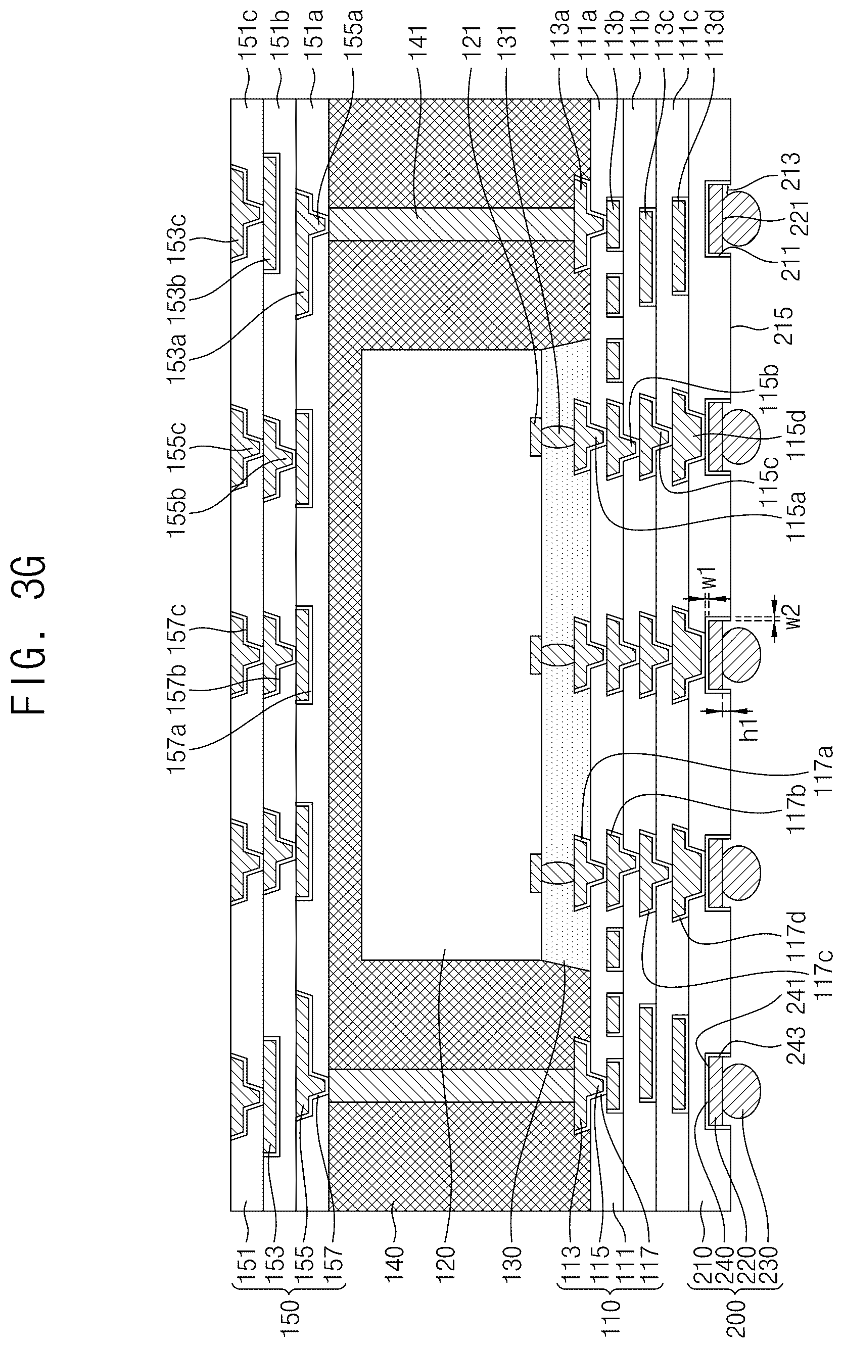 Patent US12581978 Figure 8 – Semiconductor package including under bump metallization pad