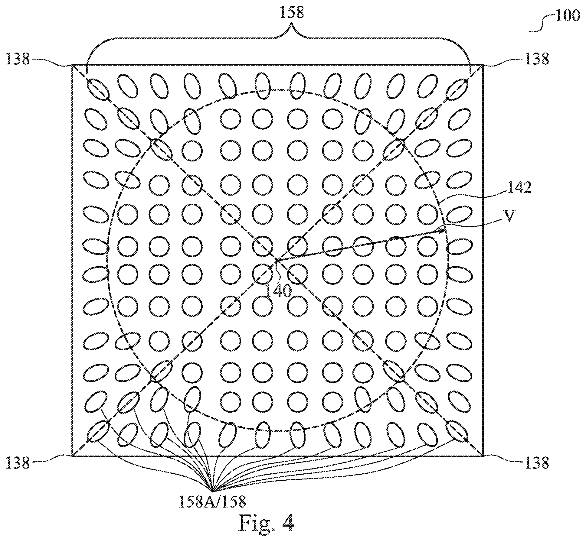 Patent US12581985 Figure 4 – Pad design for reliability enhancement in packages