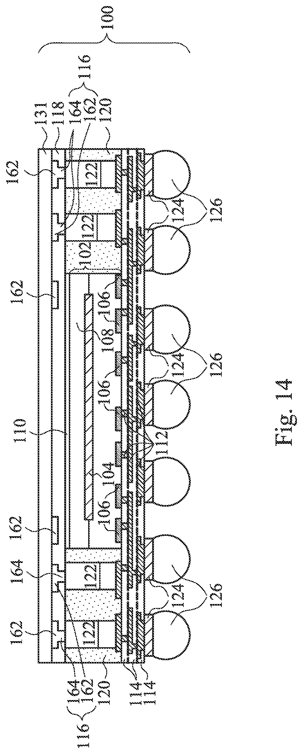 Patent US12581985 Figure 14 – Pad design for reliability enhancement in packages