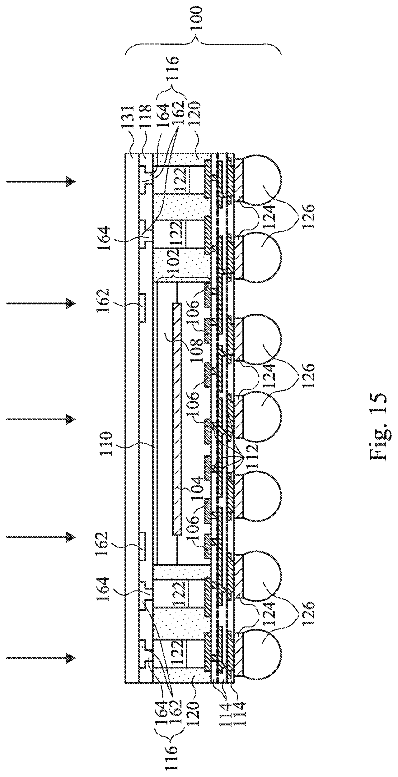 Patent US12581985 Figure 15 – Pad design for reliability enhancement in packages