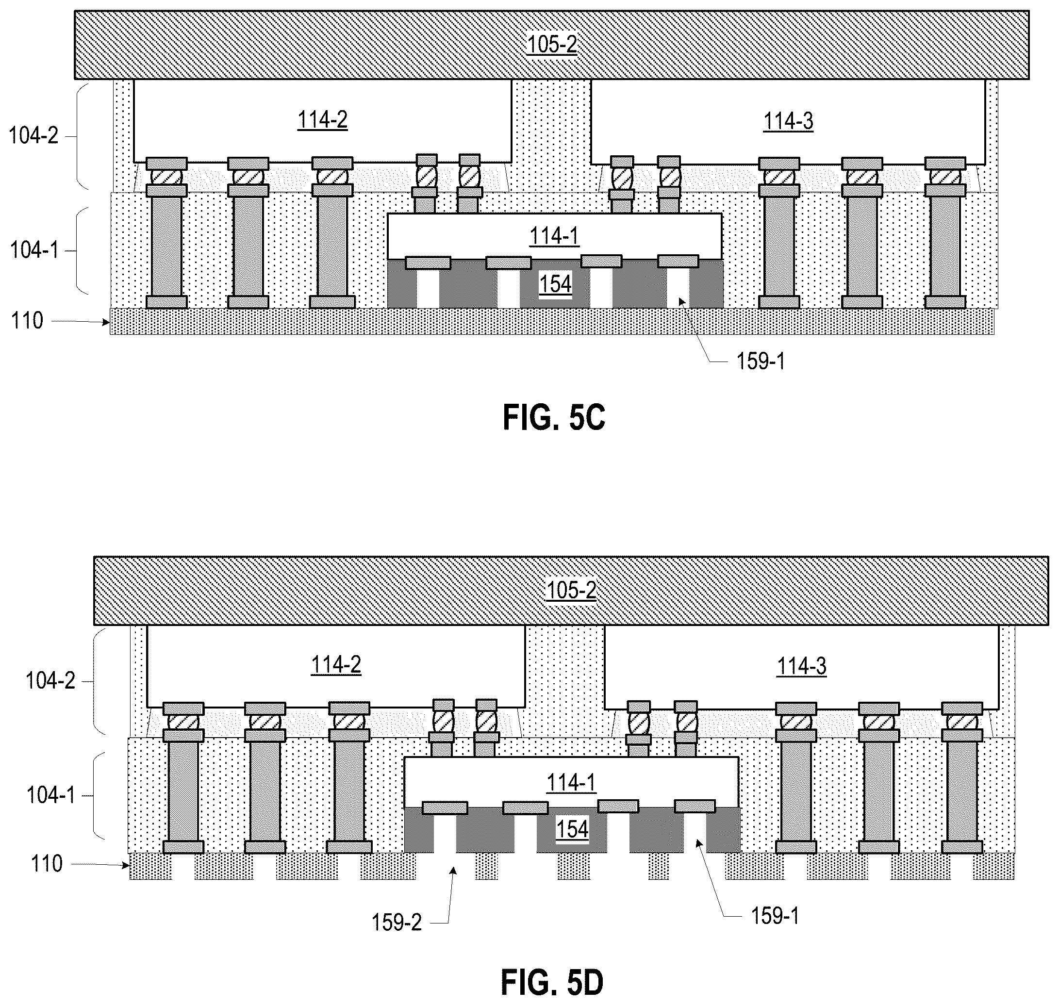 Patent US12581988 Figure 10 – Microelectronic assemblies with through die attach film connections