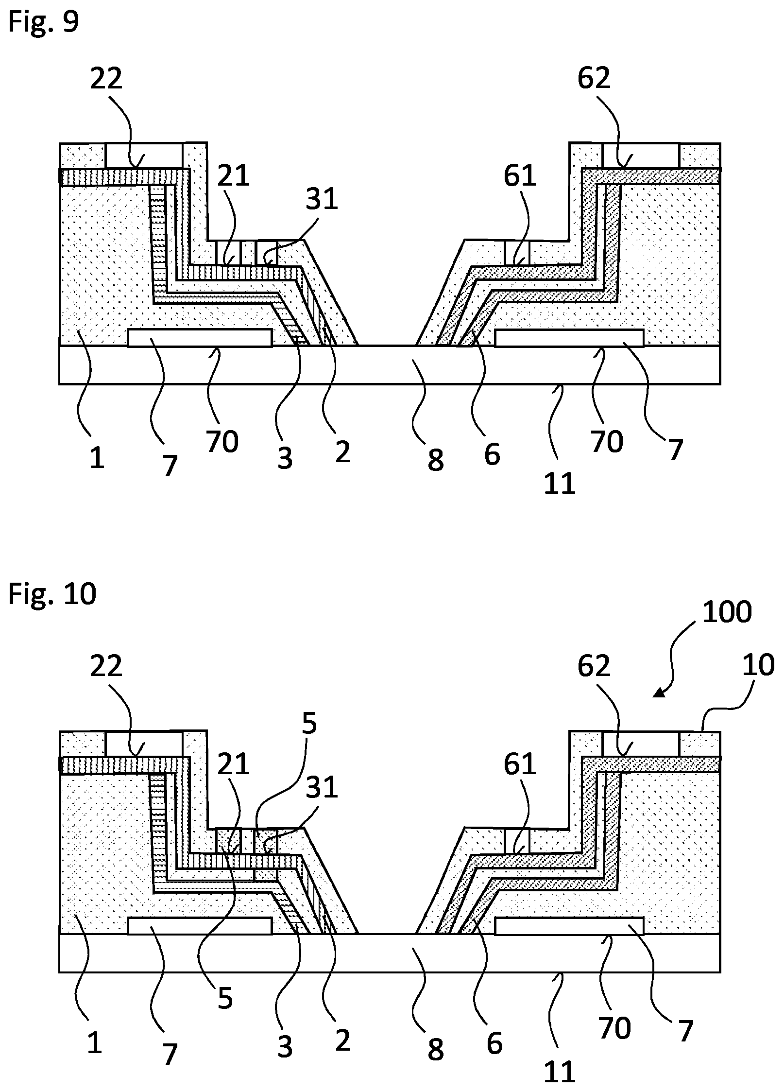 Patent US12581993 Figure 5 – Assembly for a power module, power module and method for producing an assembly for a power module