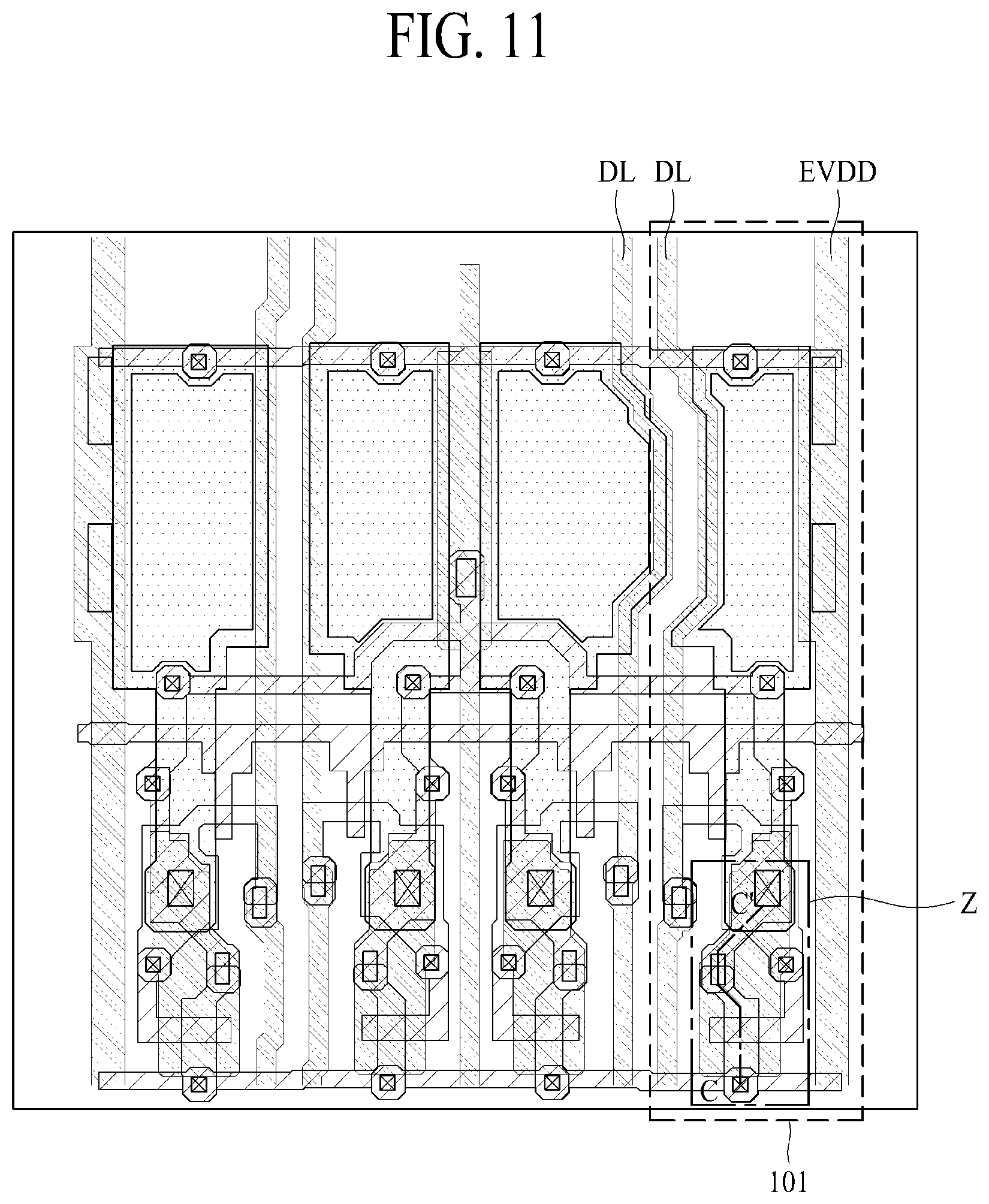 Patent US12581995 Figure 17 – Light emitting display panel