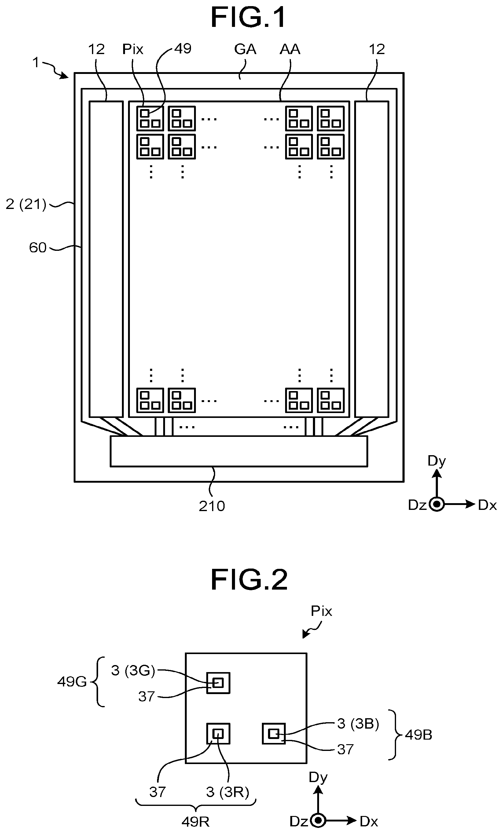Patent US12581998 Figure 1 – Display device