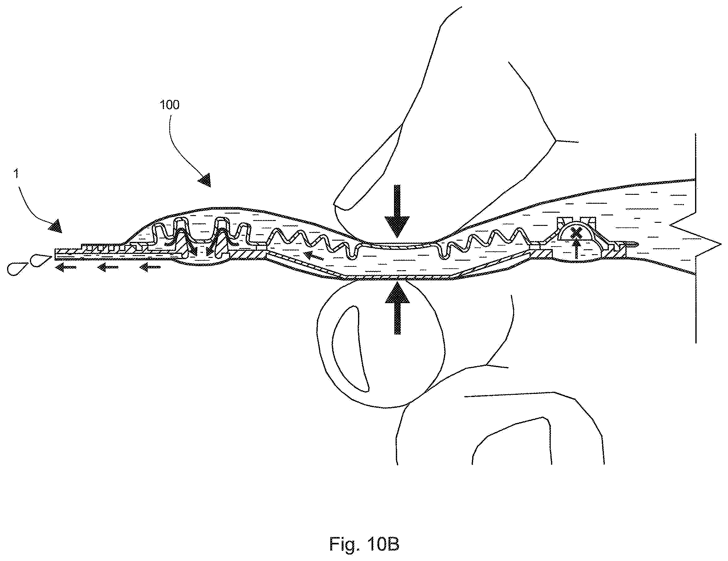 Patent US12583005 Figure 14 – Dosing device, container, product dispenser and system