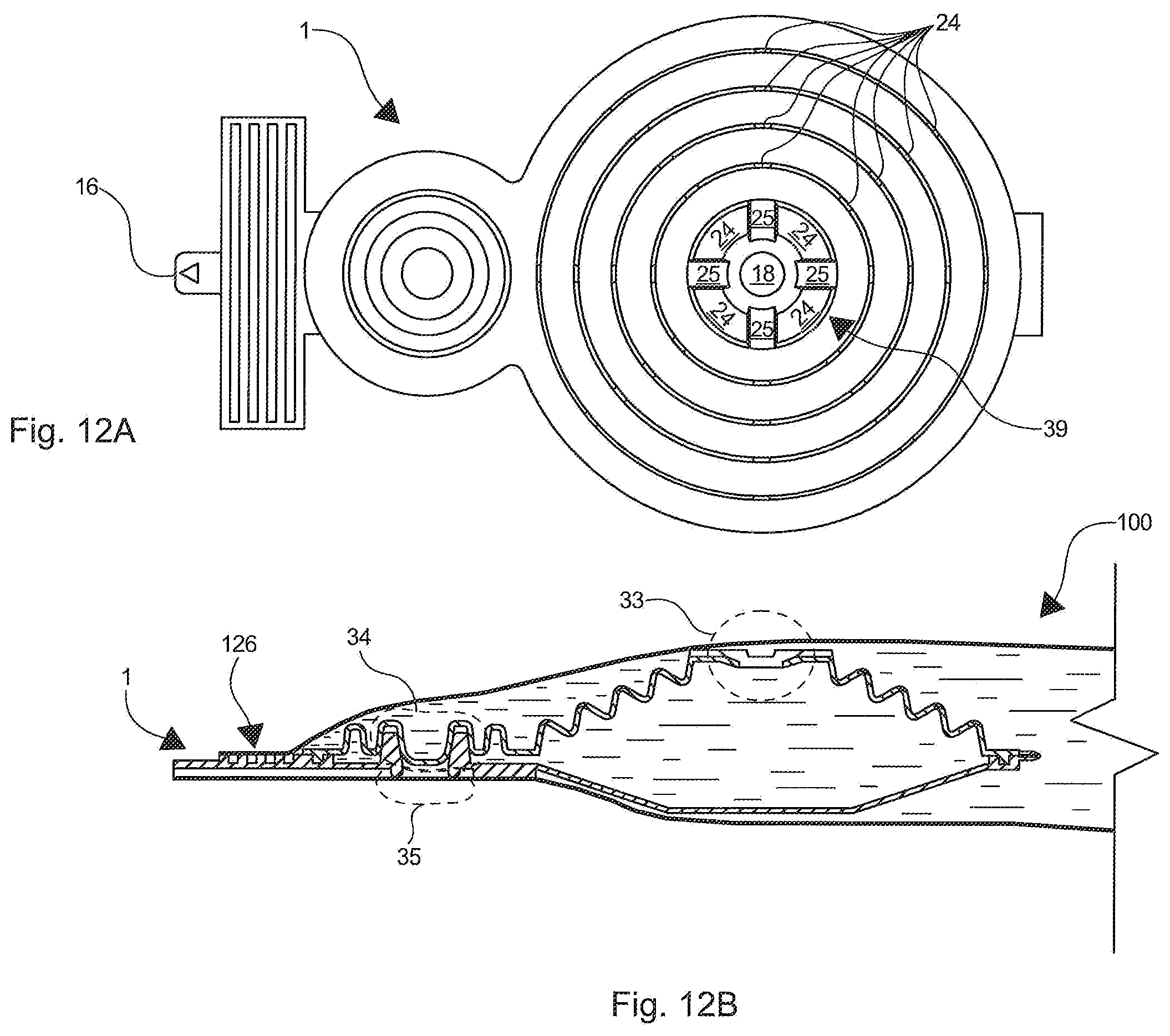 Patent US12583005 Figure 17 – Dosing device, container, product dispenser and system