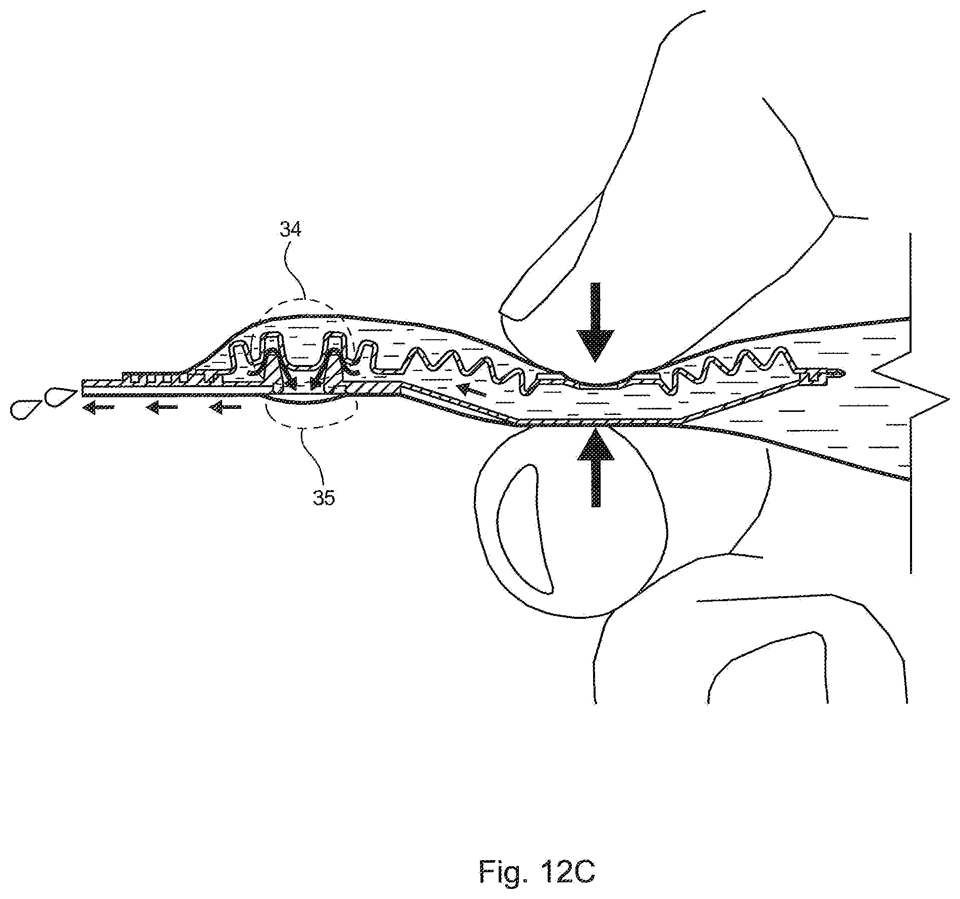 Patent US12583005 Figure 18 – Dosing device, container, product dispenser and system