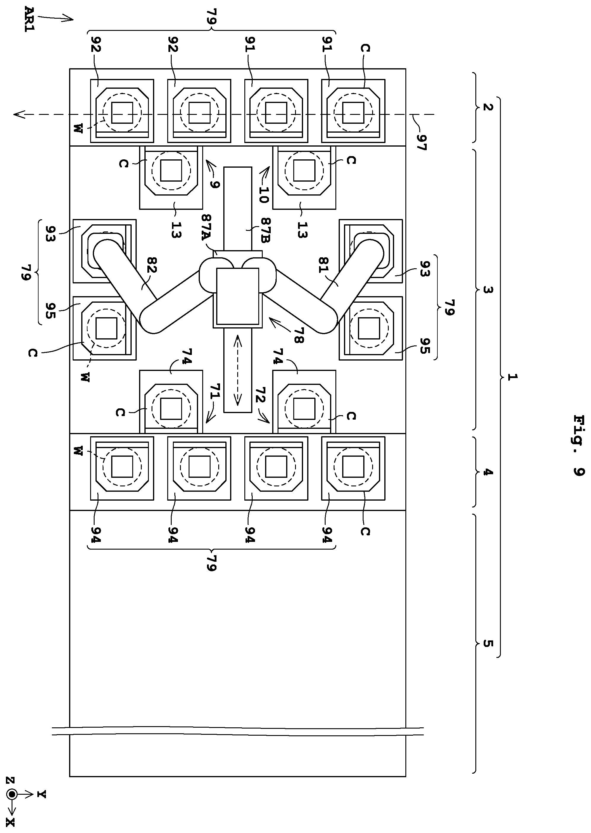Patent US12583019 Figure 8 – Substrate treating apparatus and substrate transporting method